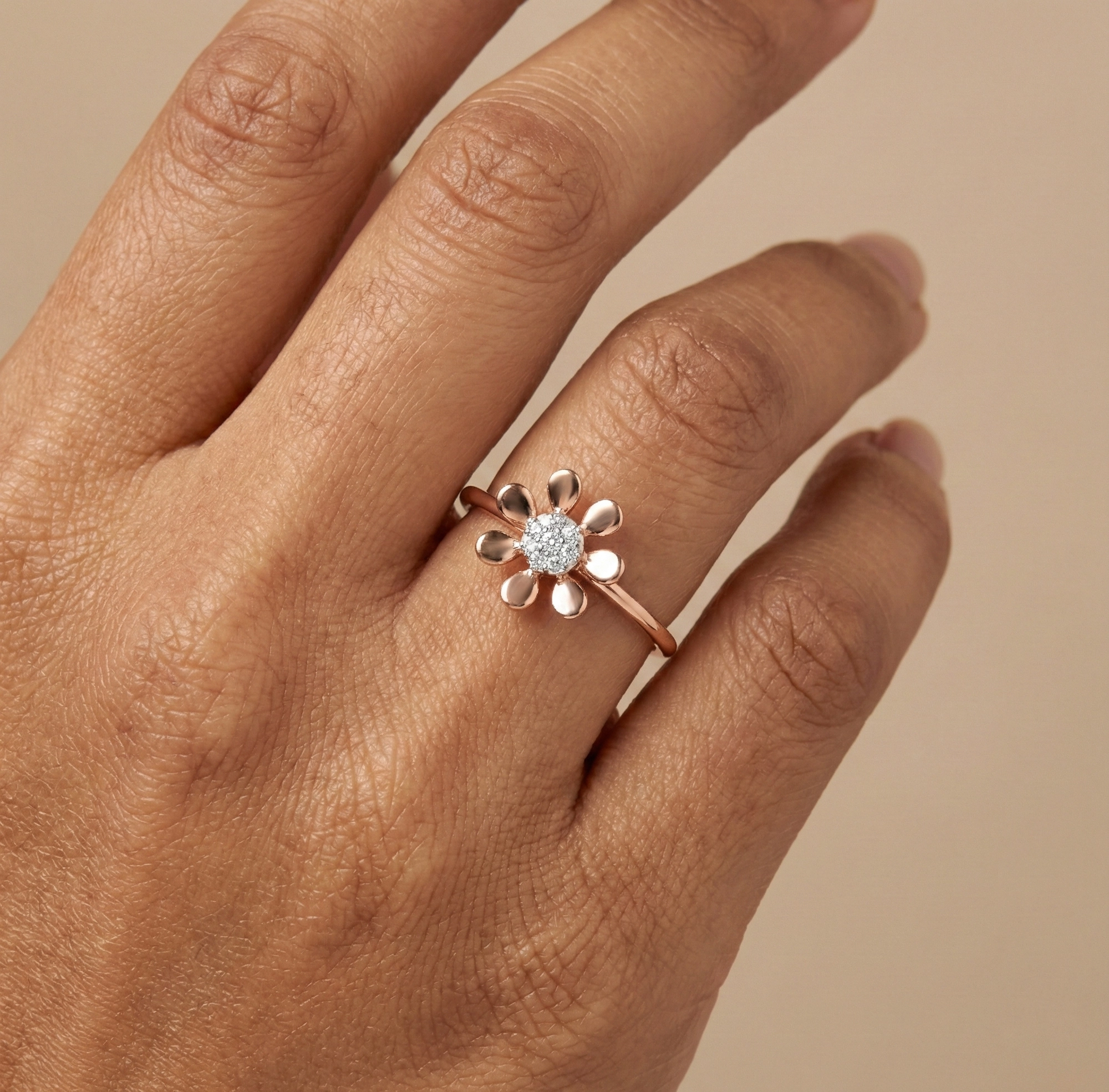 Rose Gold Diamond Ring thumbnail 2