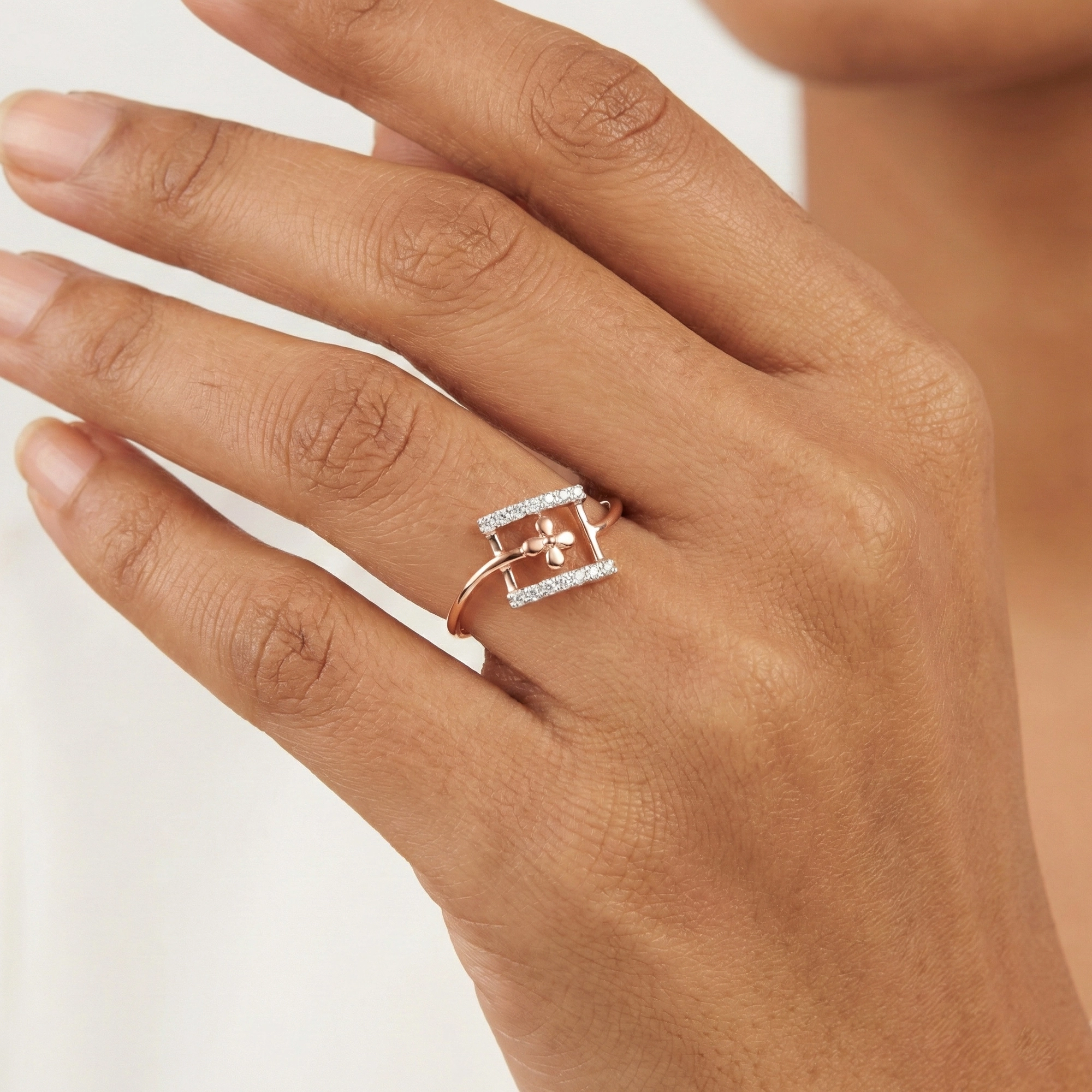 Rose Gold Diamond Ring thumbnail 2