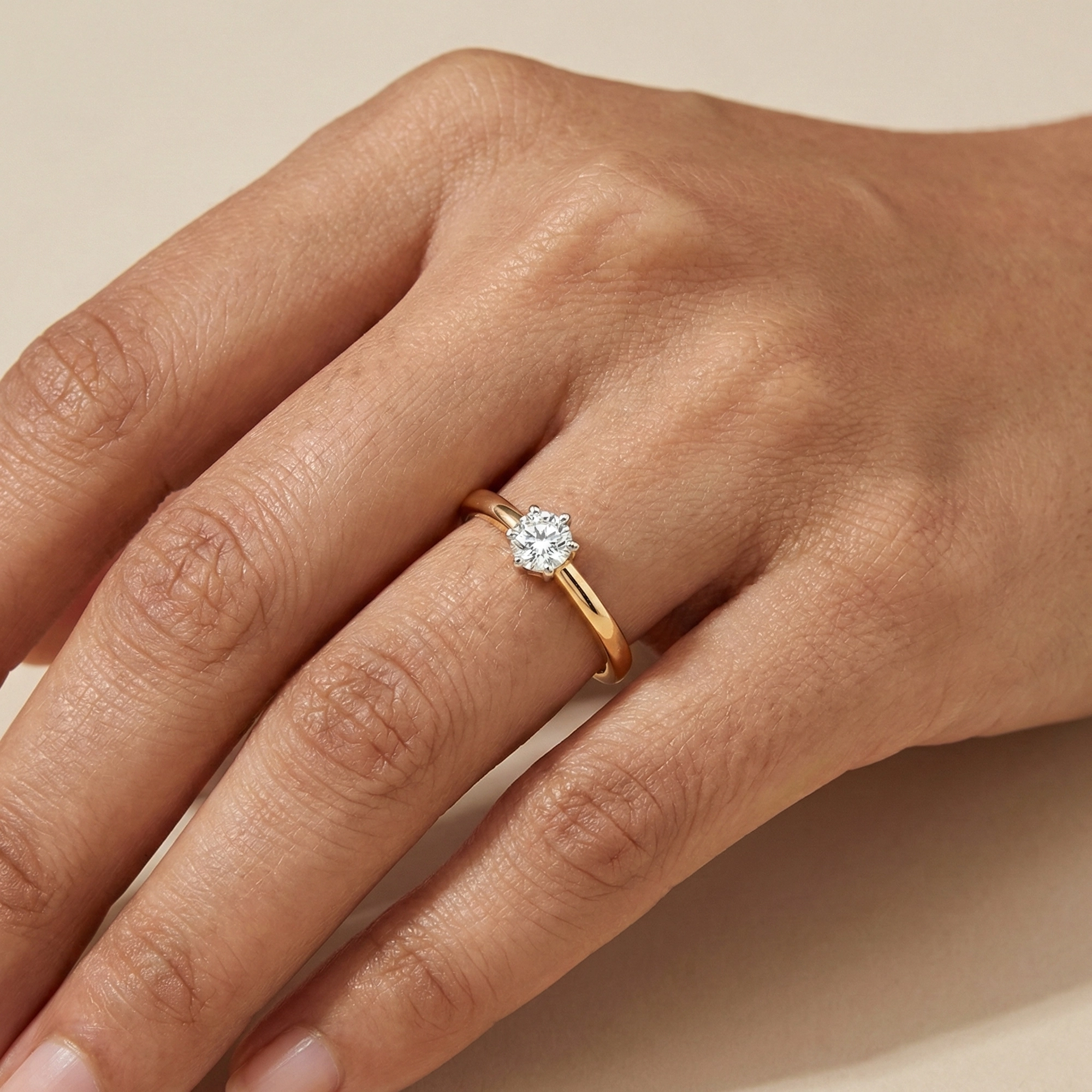 Yellow Gold Diamond Ring thumbnail 2