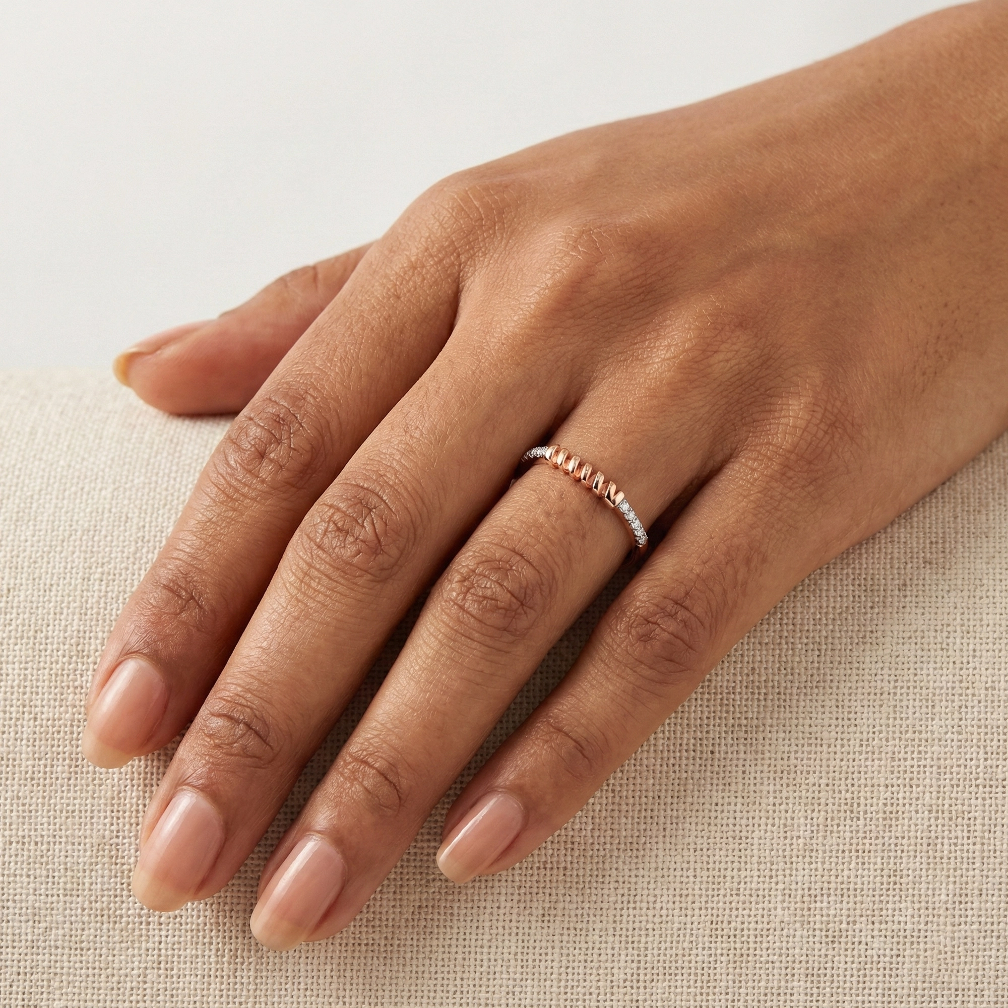 Rose Gold Diamond Ring thumbnail 2