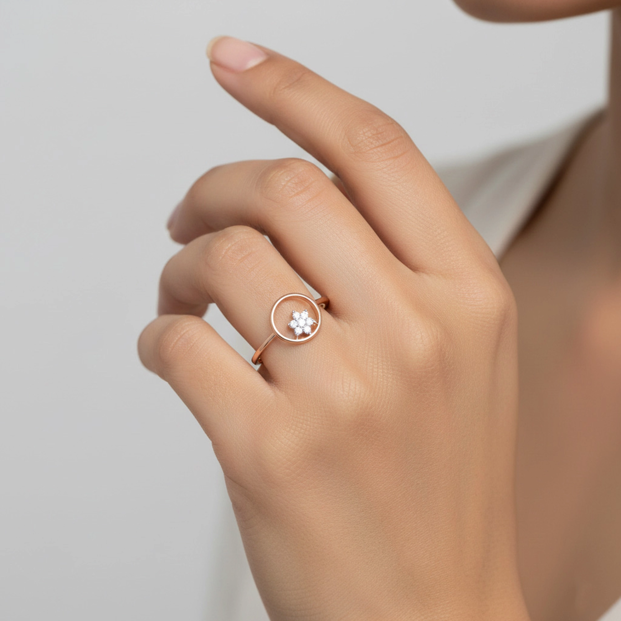 Rose Gold Diamond Ring thumbnail 3