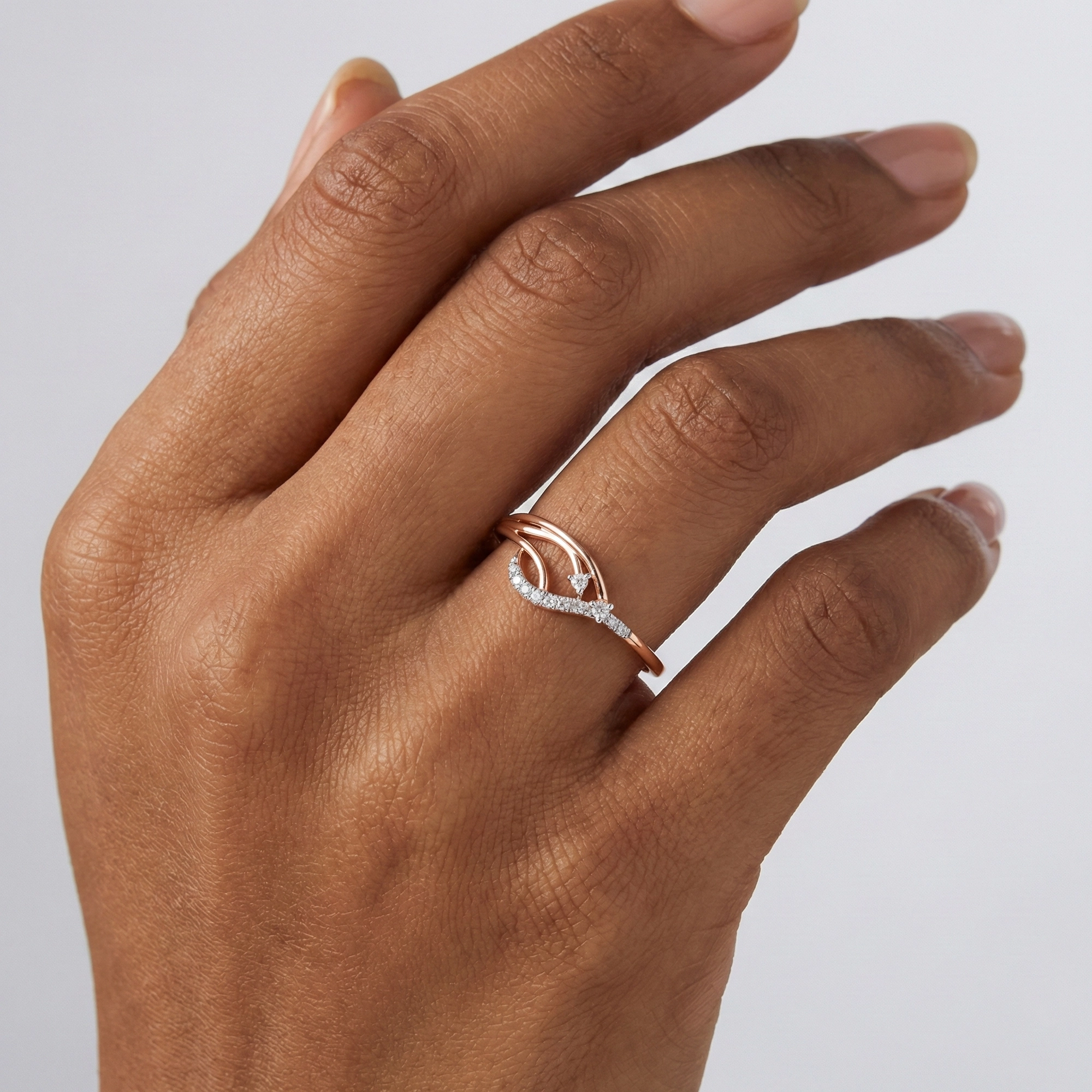 Rose Gold Diamond Ring thumbnail 2