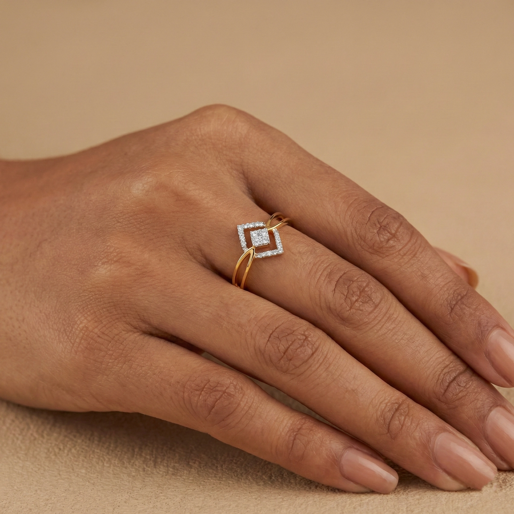 Yellow Gold Diamond Ring thumbnail 2