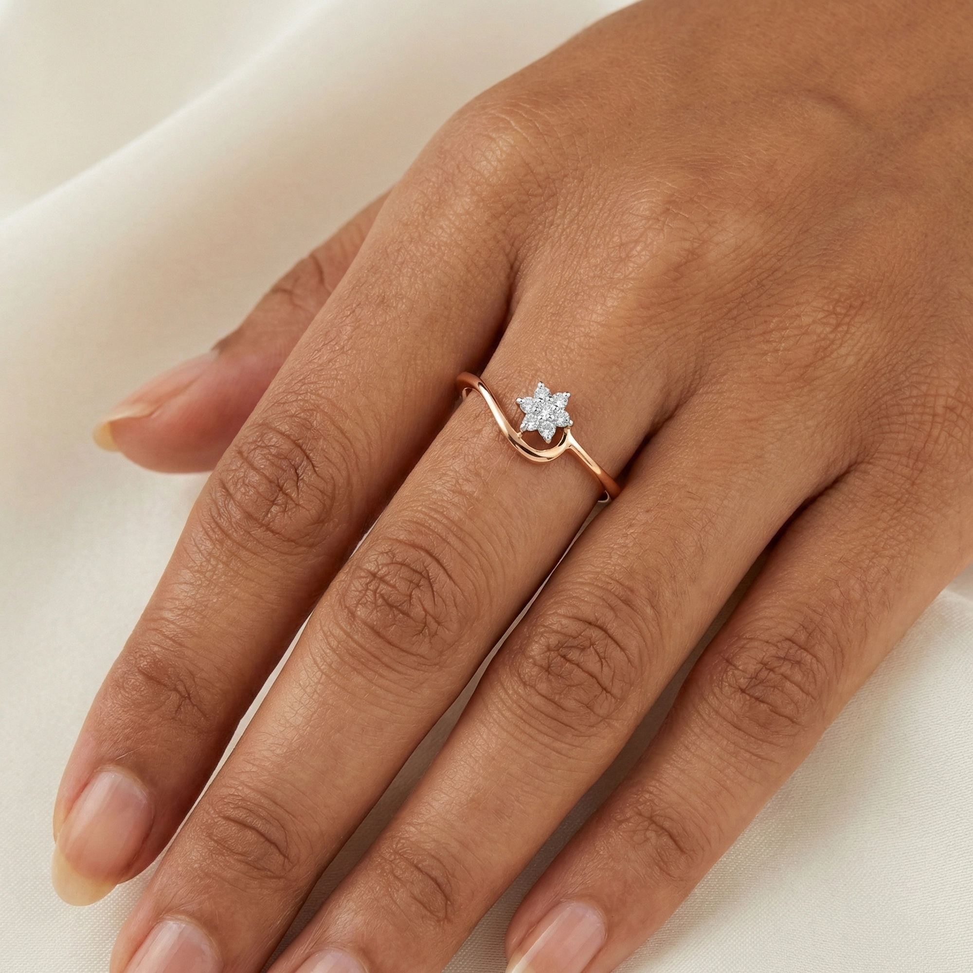 Rose Gold Diamond Ring thumbnail 2