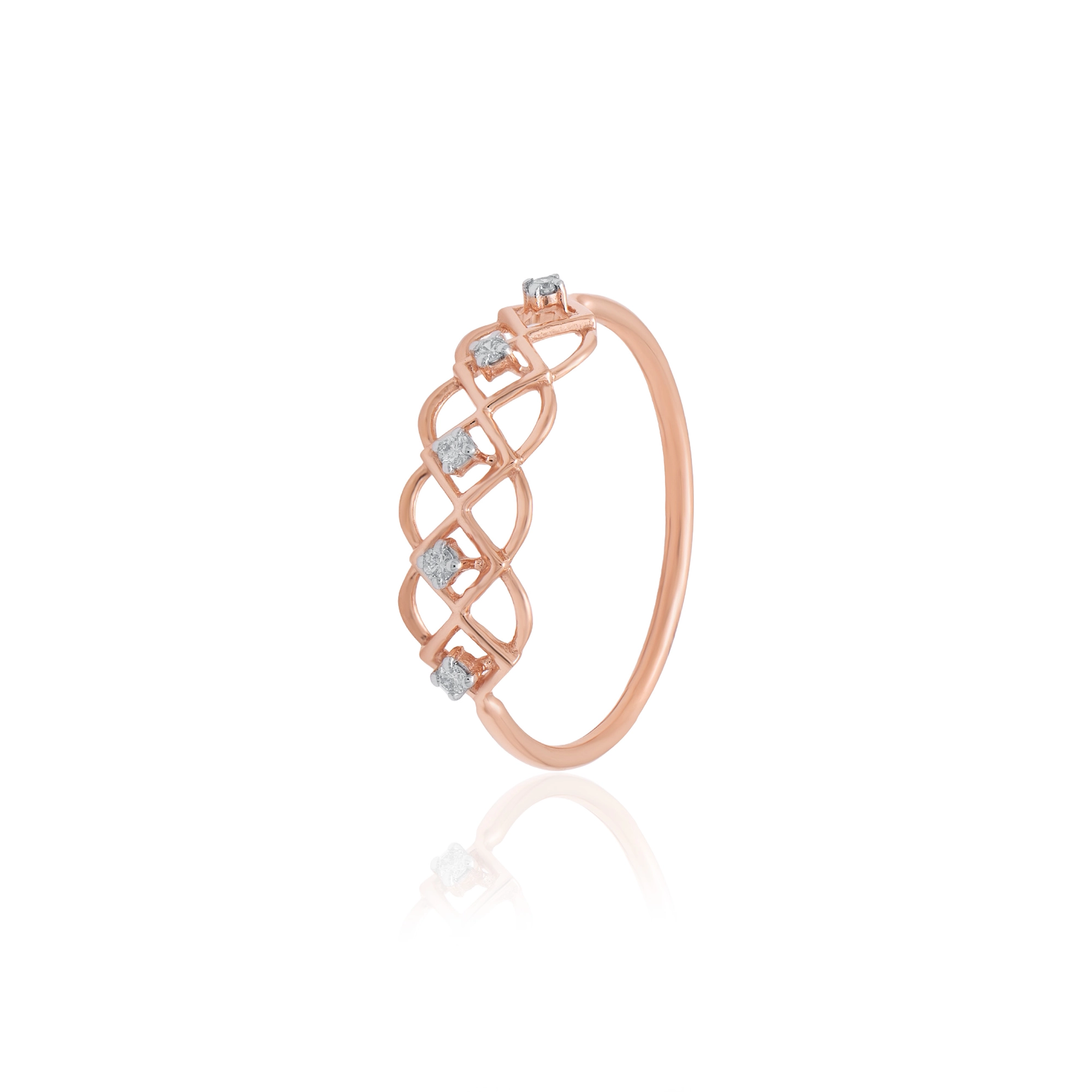Rose Gold Diamond Ring thumbnail 3
