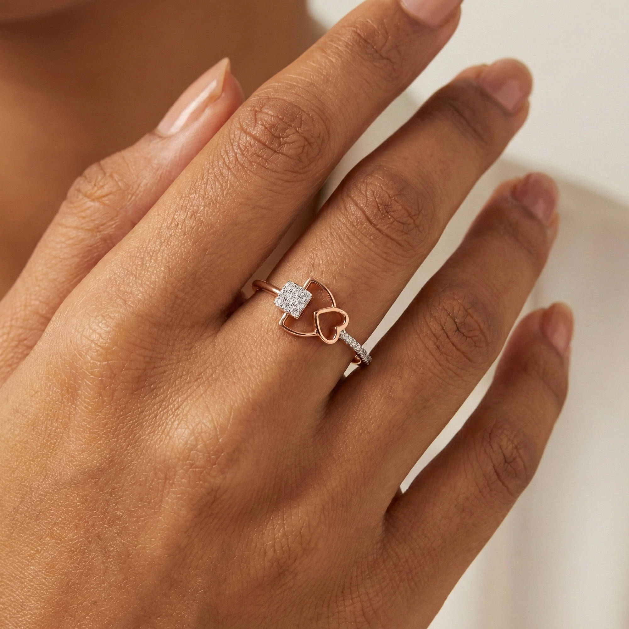 Rose Gold Diamond Ring thumbnail 2
