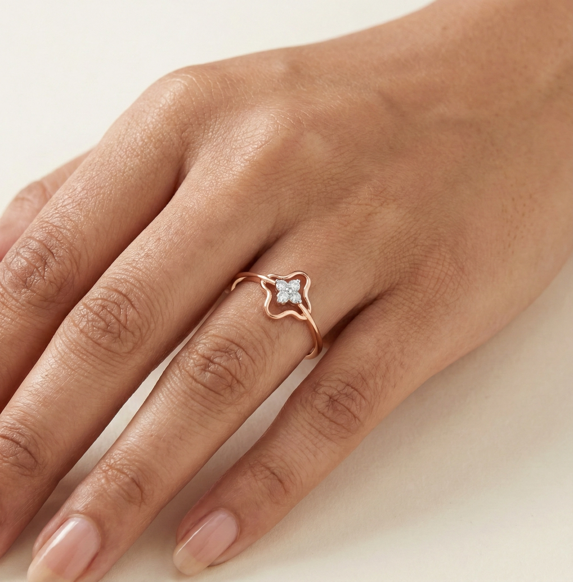 Rose Gold Diamond Ring thumbnail 2