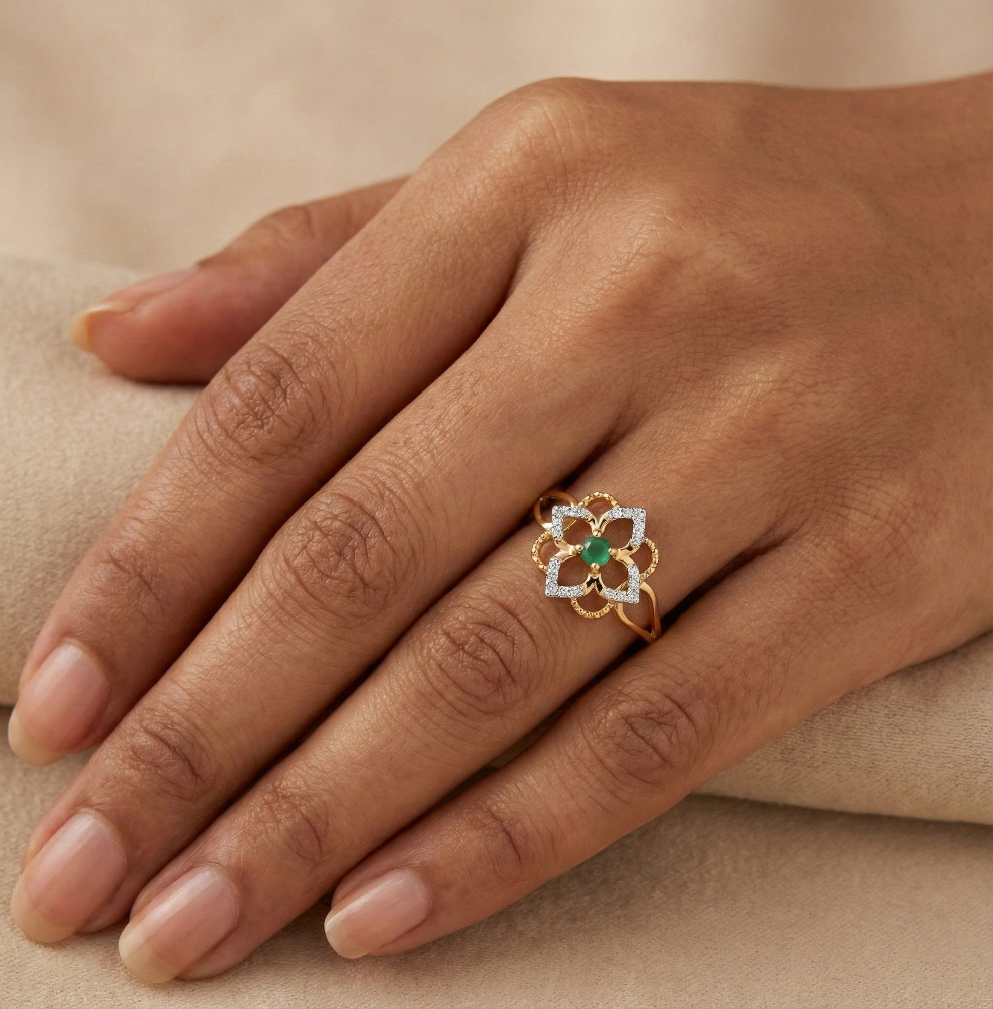 Yellow Gold Diamond Ring thumbnail 2