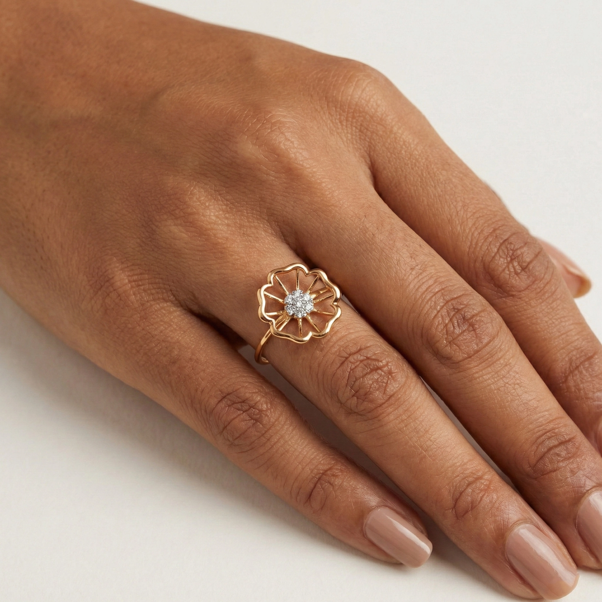Yellow Gold Diamond Ring thumbnail 2