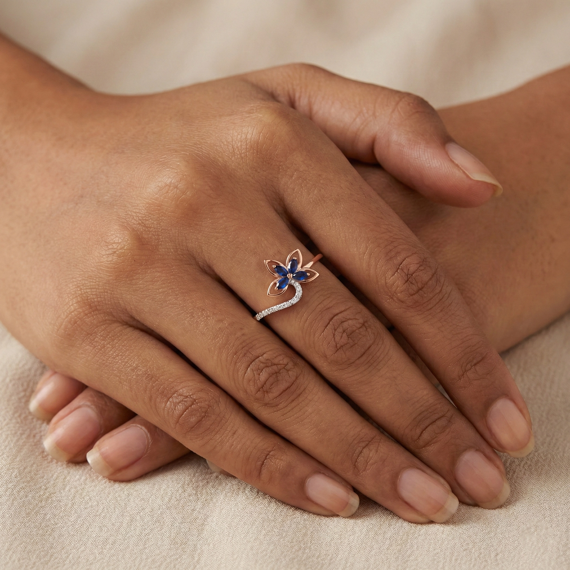Rose Gold Diamond Ring thumbnail 2