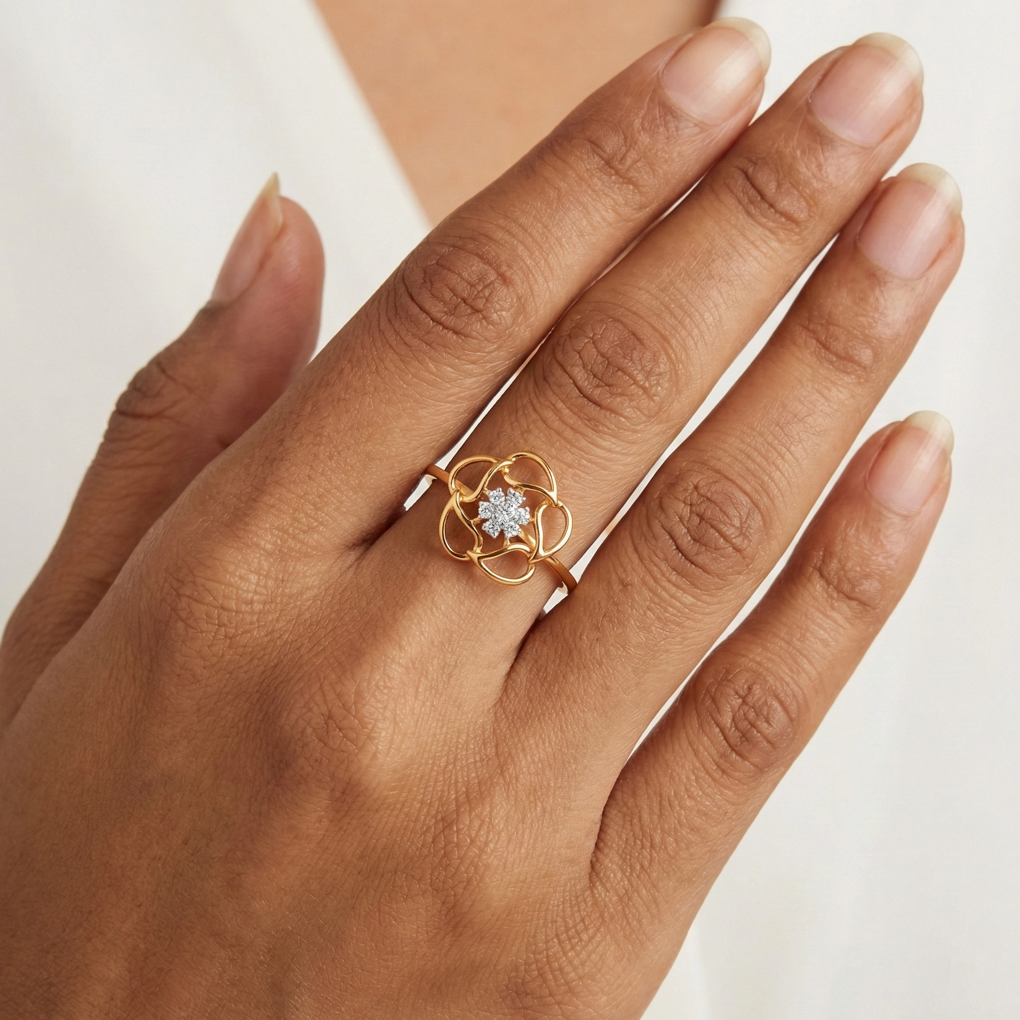 Rose Gold Diamond Ring thumbnail 2