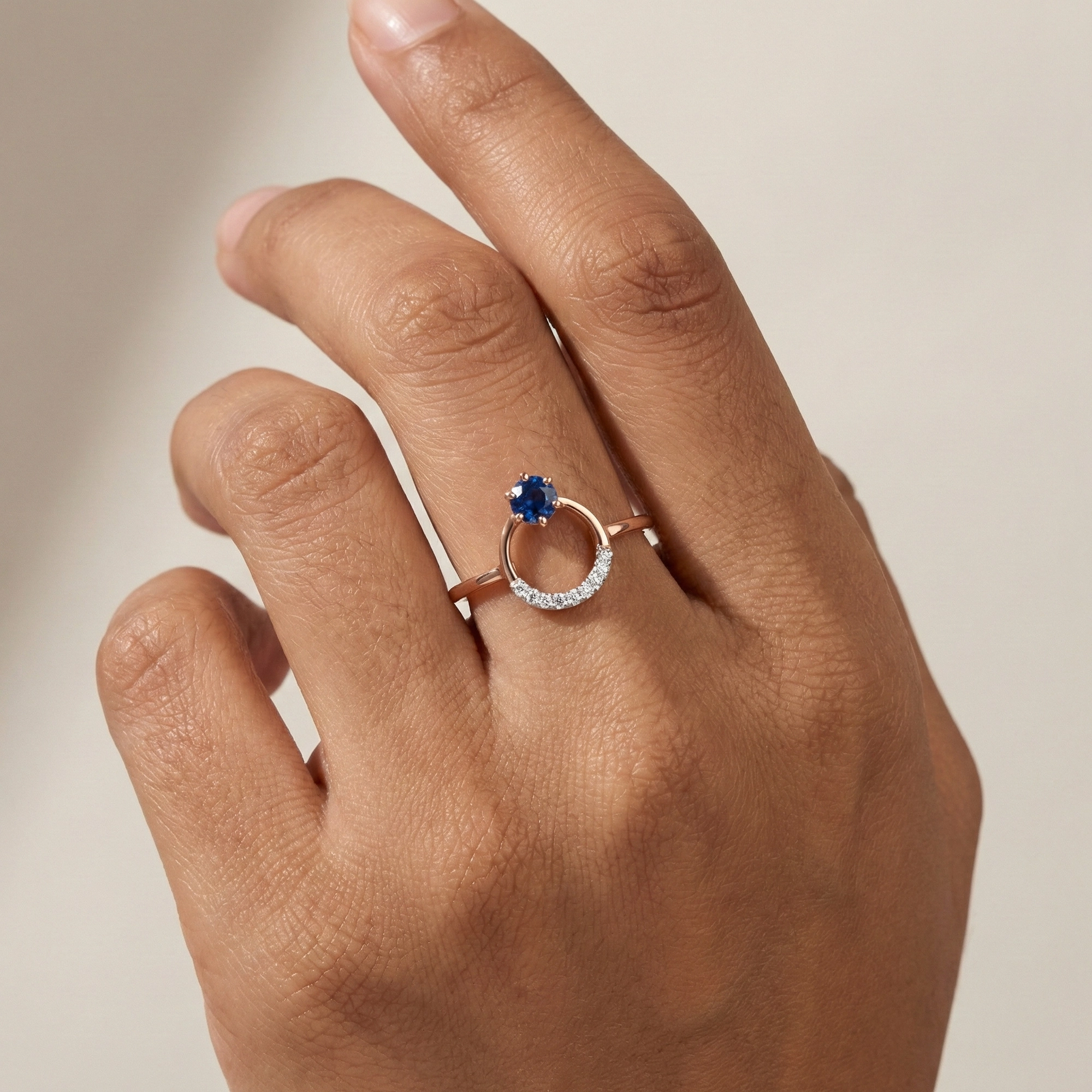 Rose Gold Diamond Ring thumbnail 2