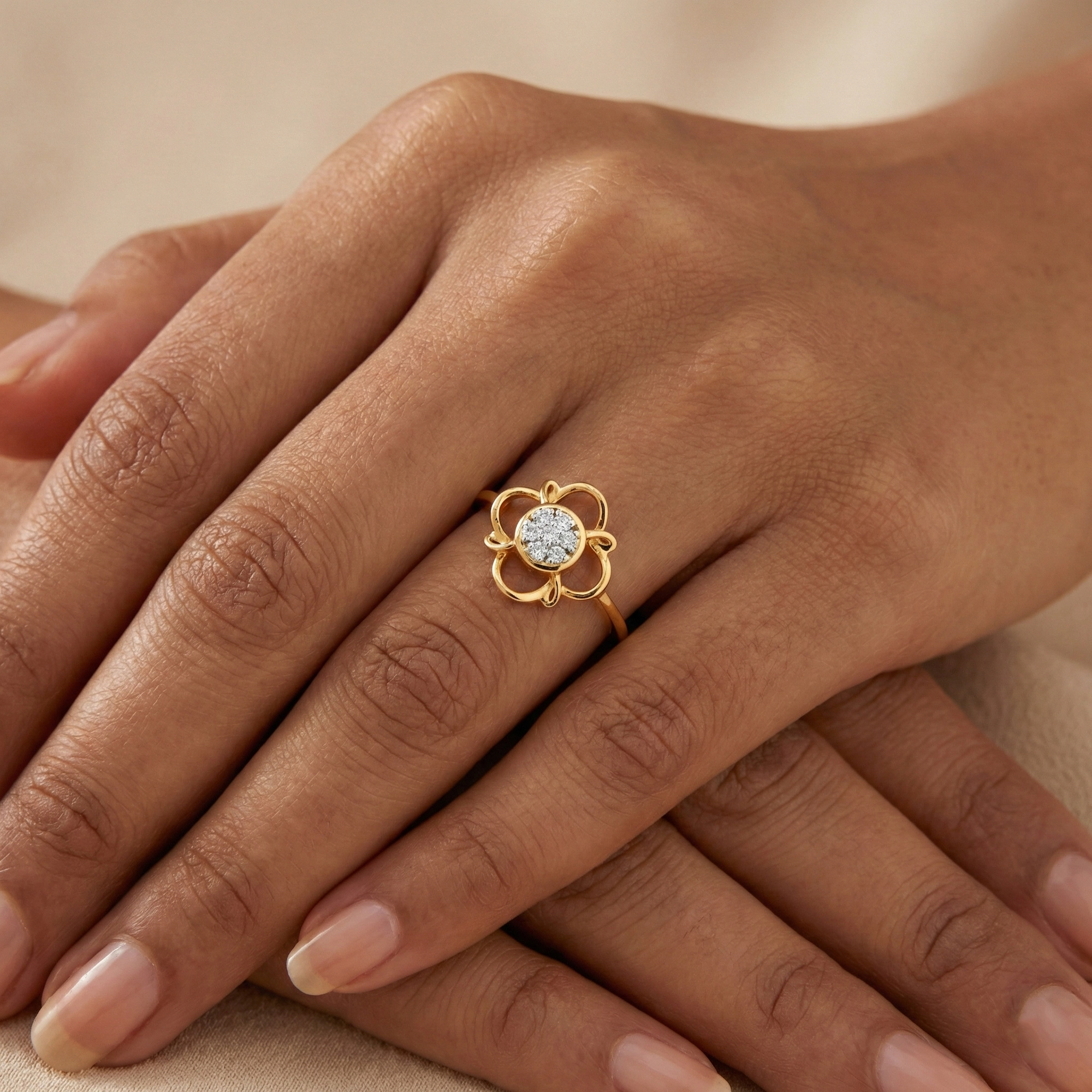 Yellow Gold Diamond Ring thumbnail 2