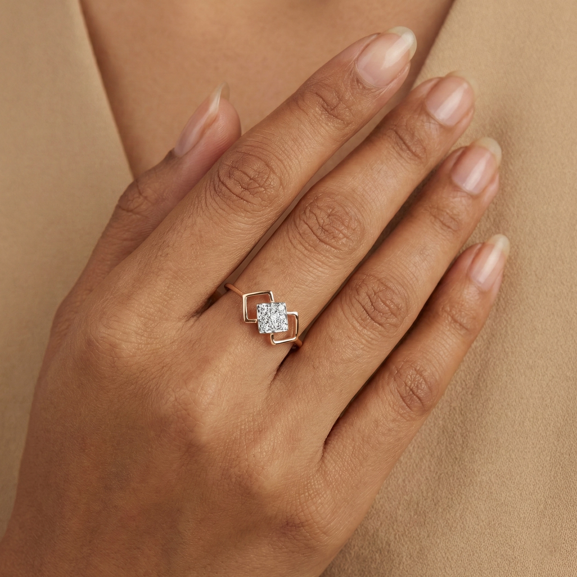 Yellow Gold Diamond Ring thumbnail 2