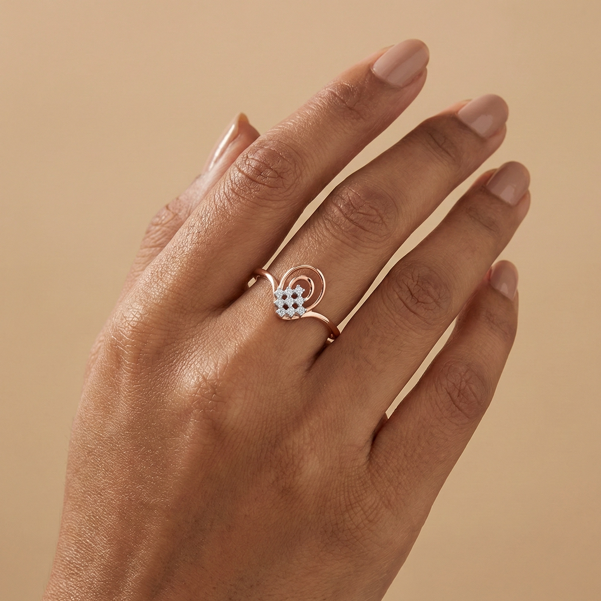 Rose Gold Diamond Ring thumbnail 2