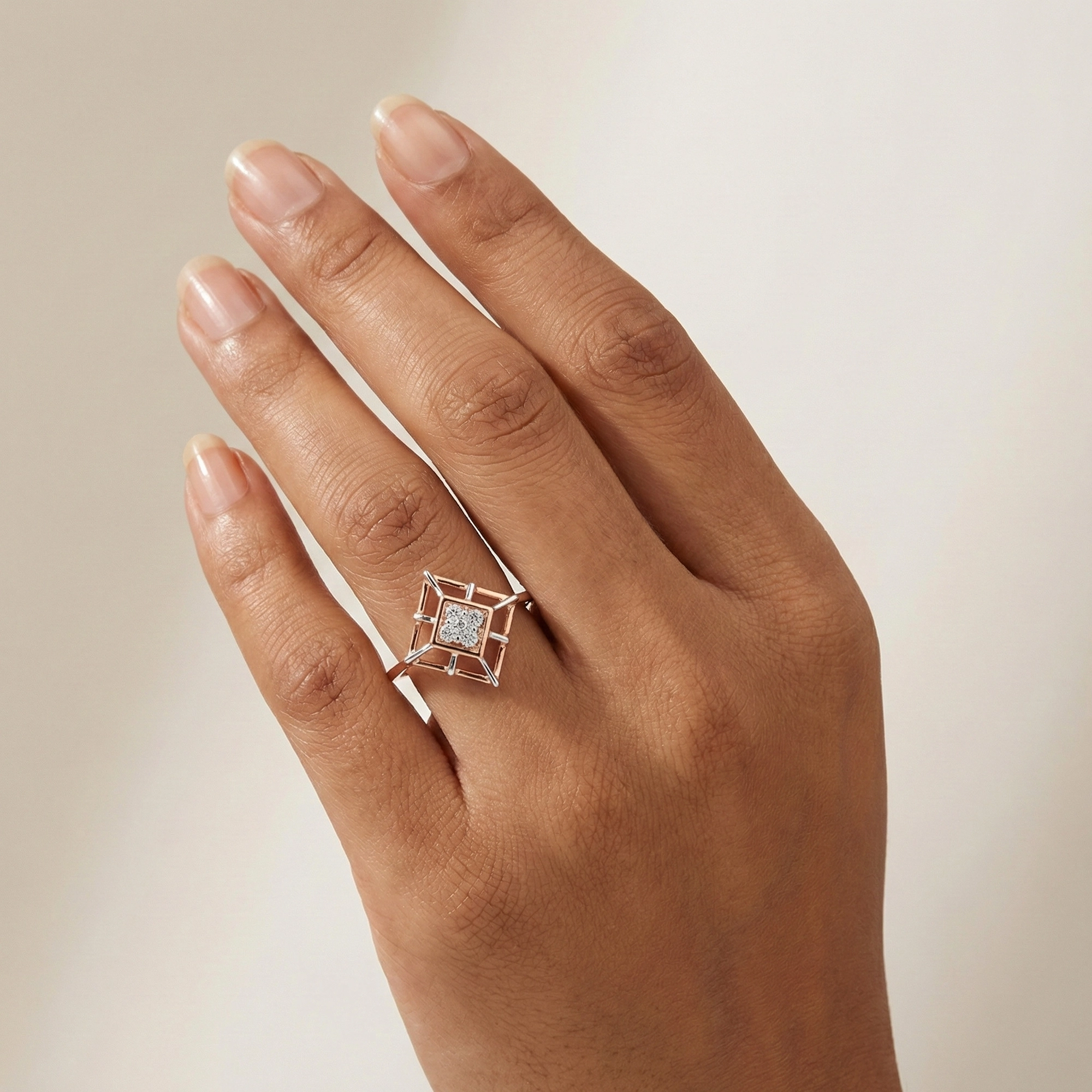 Rose Gold Diamond Ring thumbnail 2