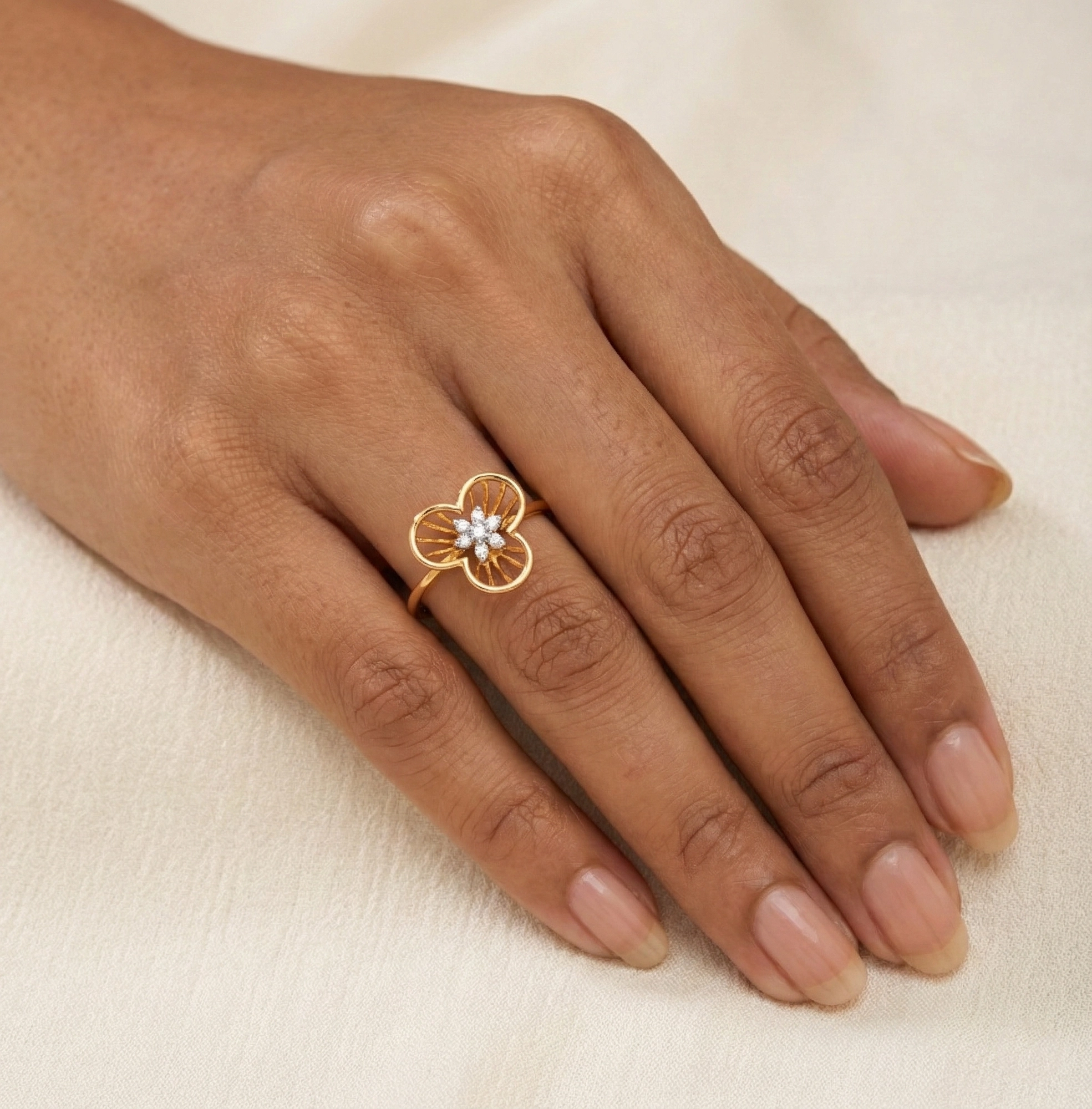 Yellow Gold Diamond Ring thumbnail 2