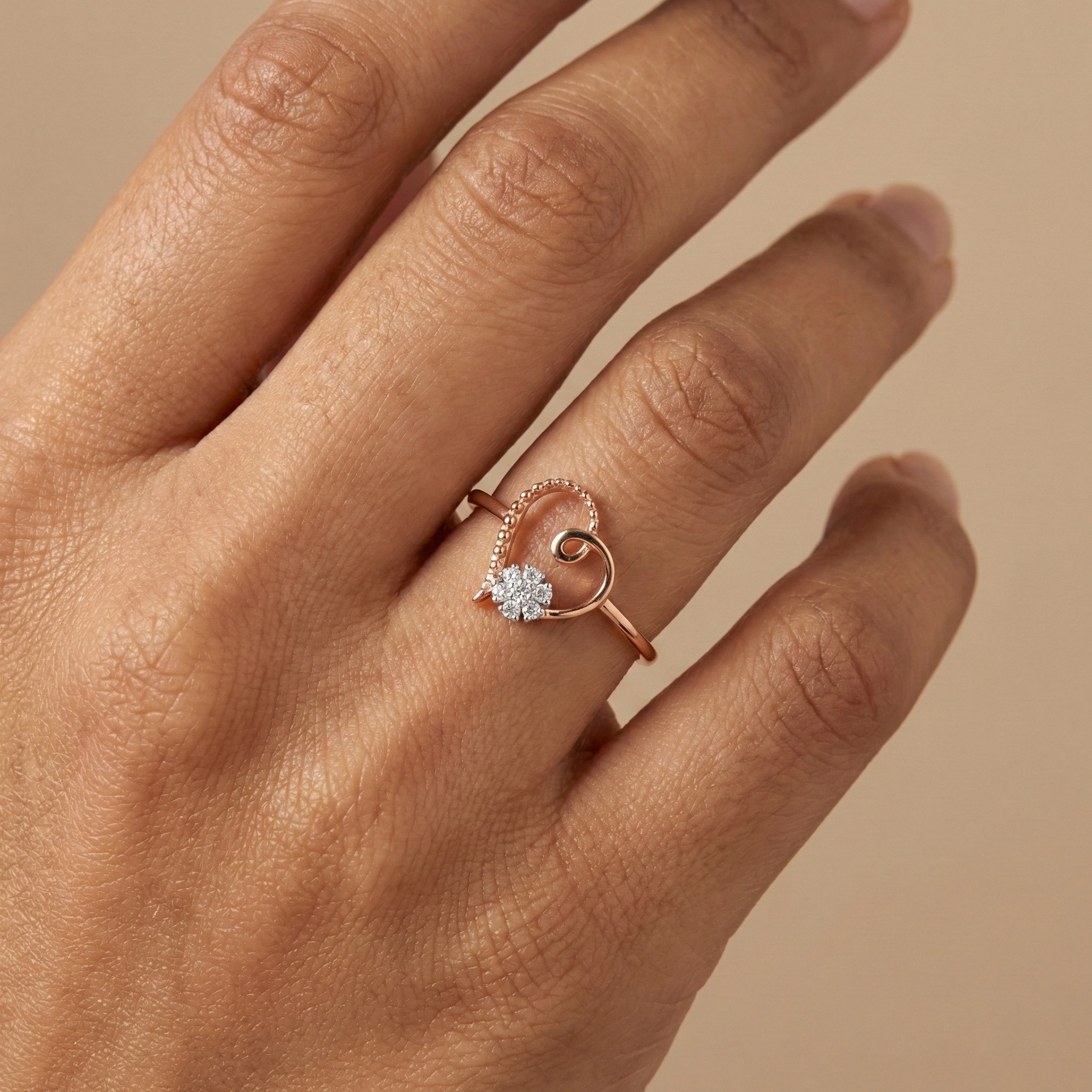 Rose Gold Diamond Ring thumbnail 2