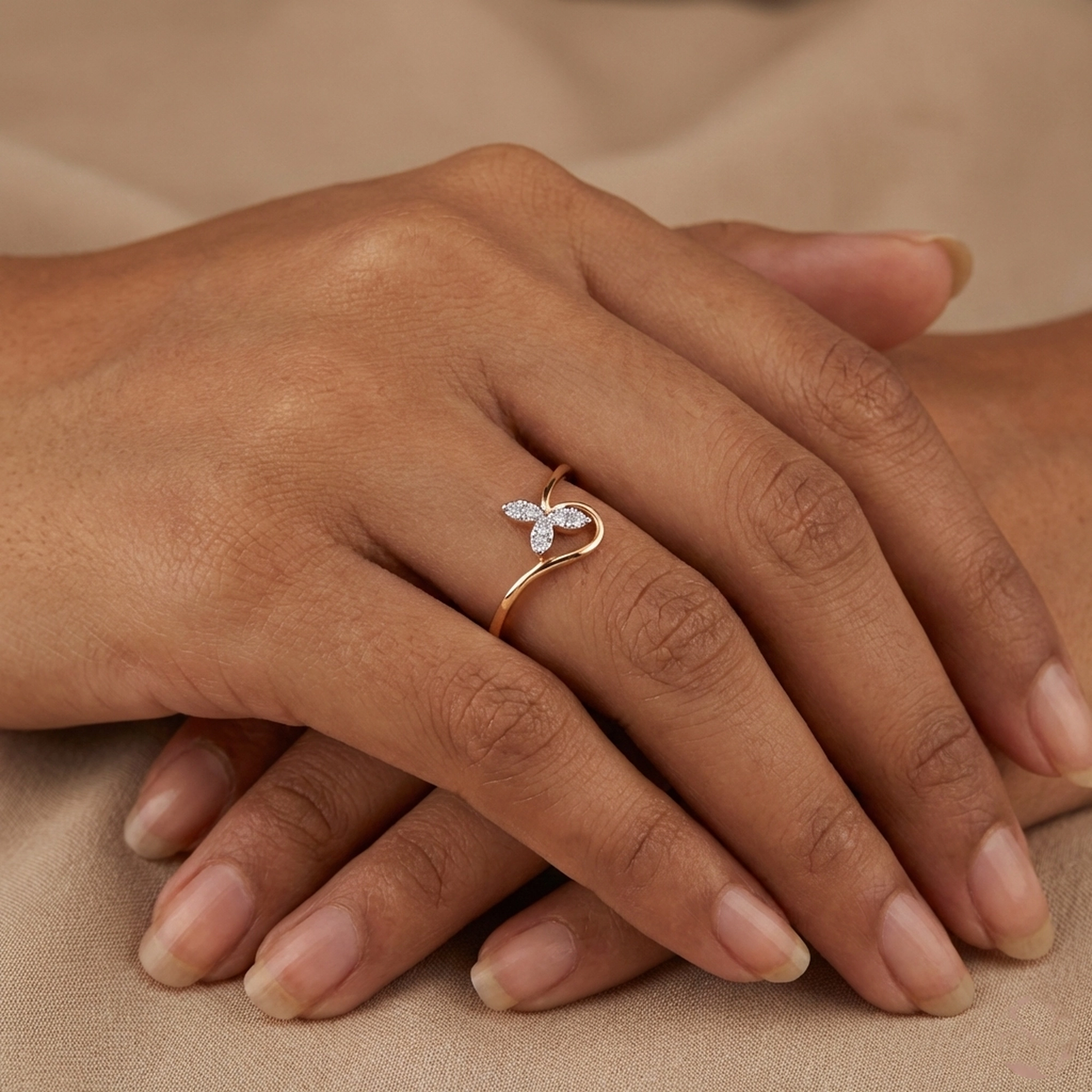 Yellow Gold Diamond Ring thumbnail 2