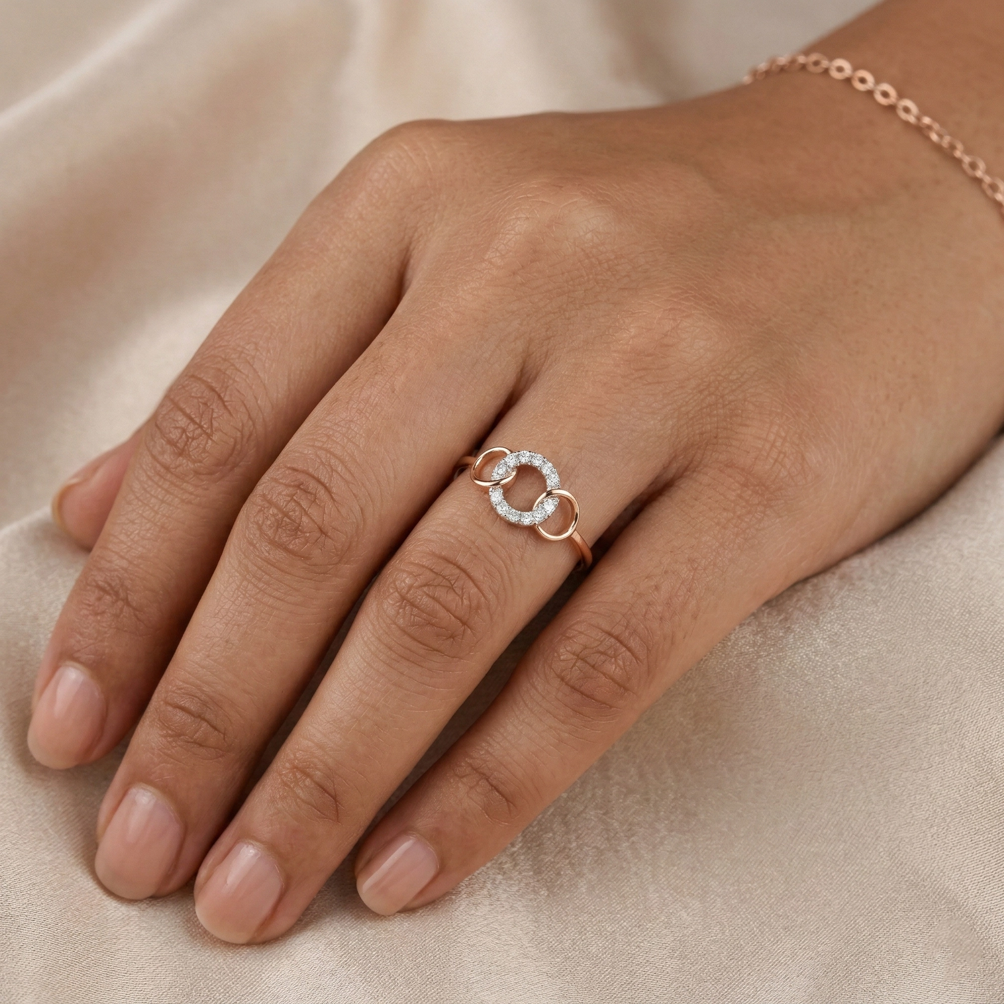 Rose Gold Diamond Ring