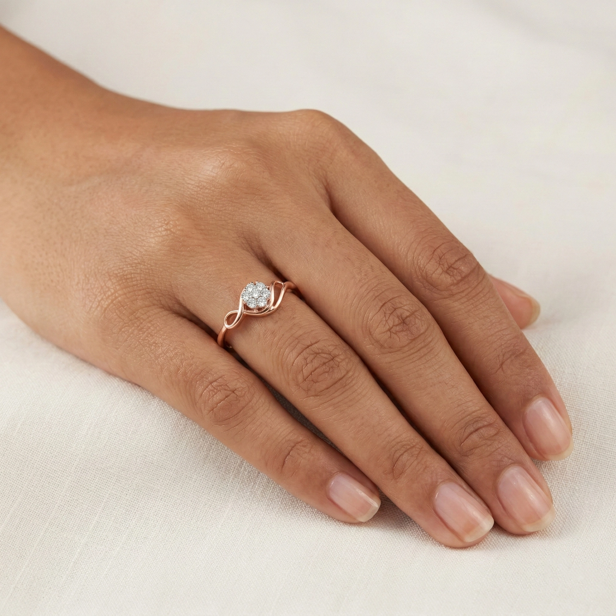 Rose Gold Diamond Ring thumbnail 2