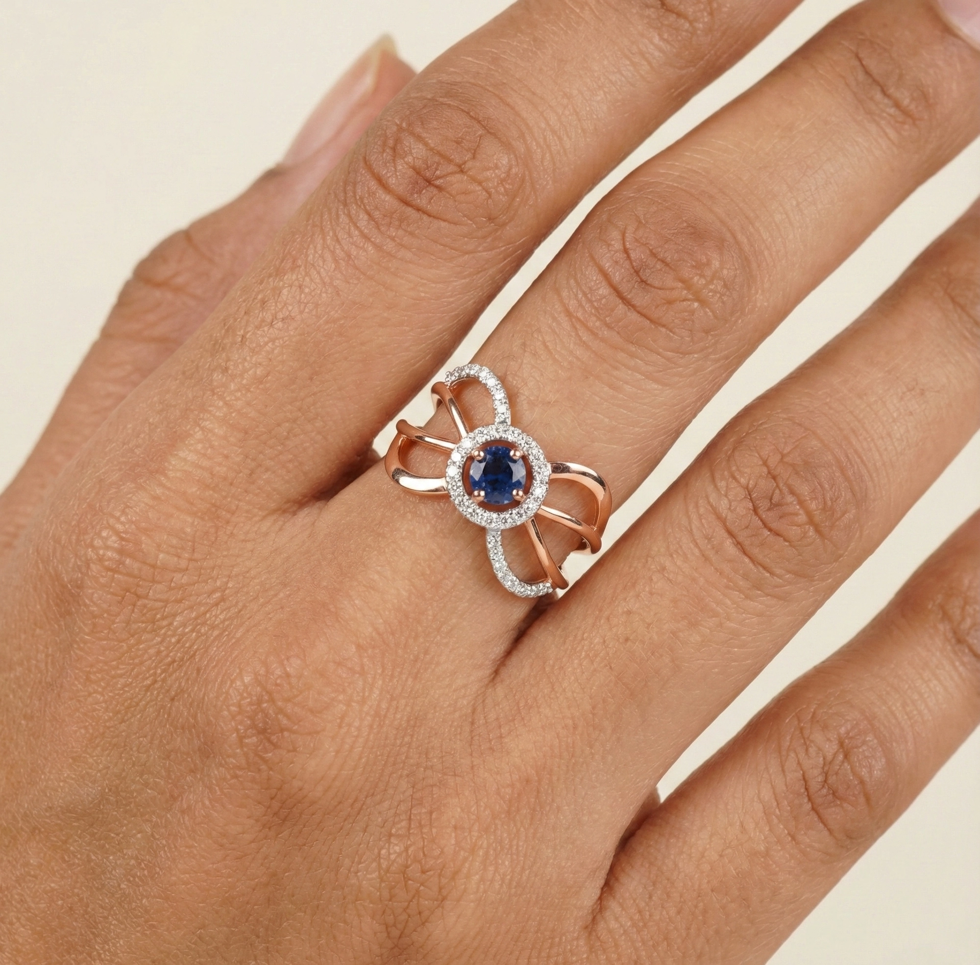 Rose Gold Diamond Ring thumbnail 2