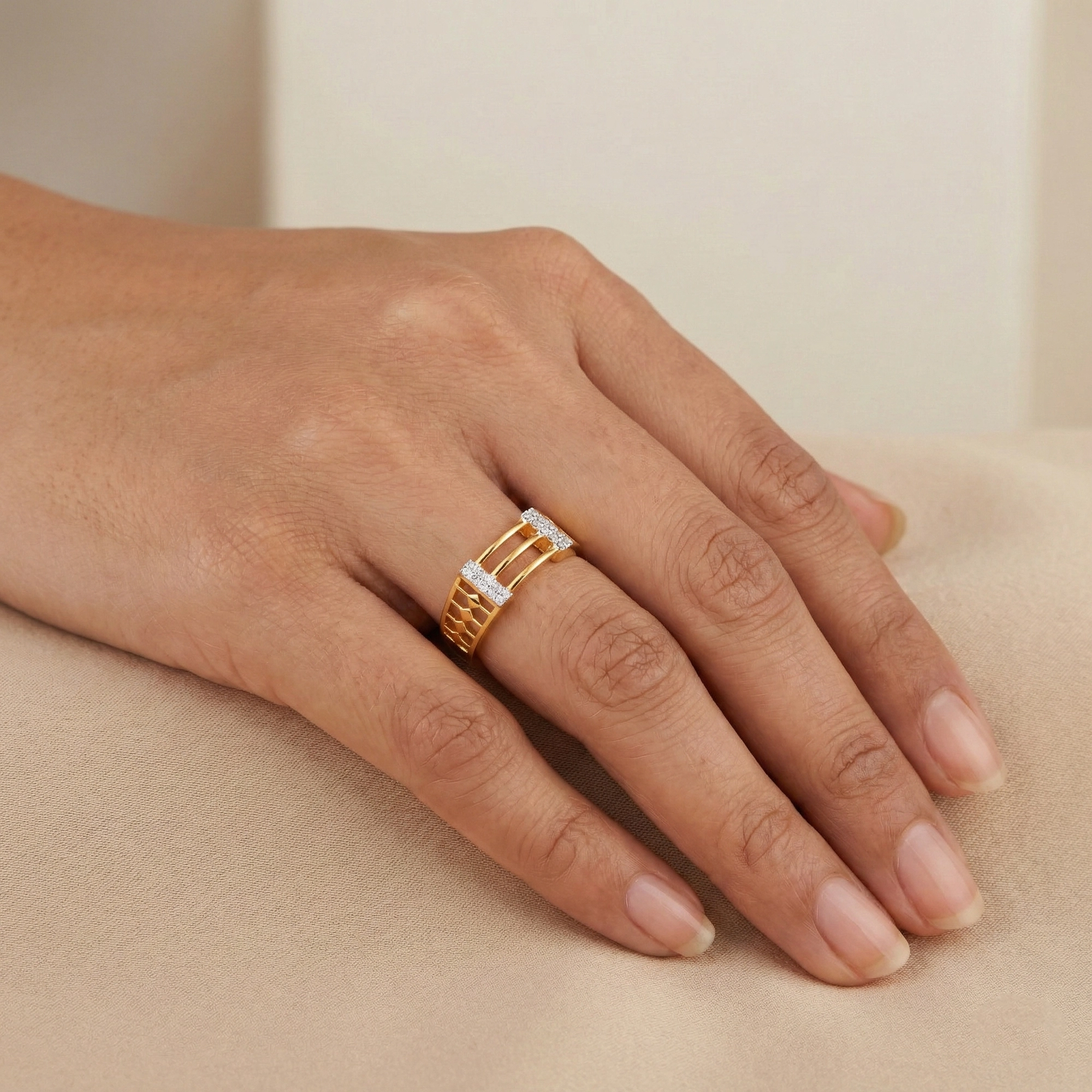 Yellow Gold Diamond Ring thumbnail 2