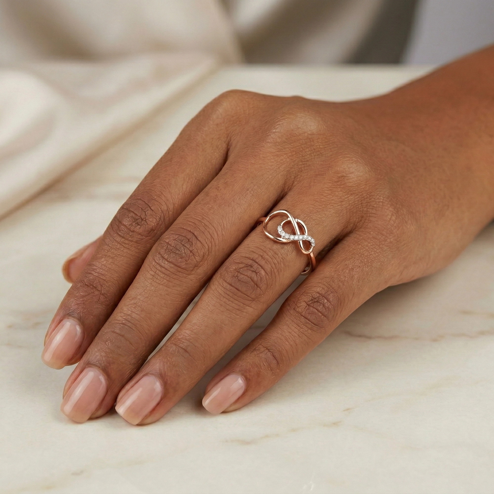 Rose Gold Diamond Ring