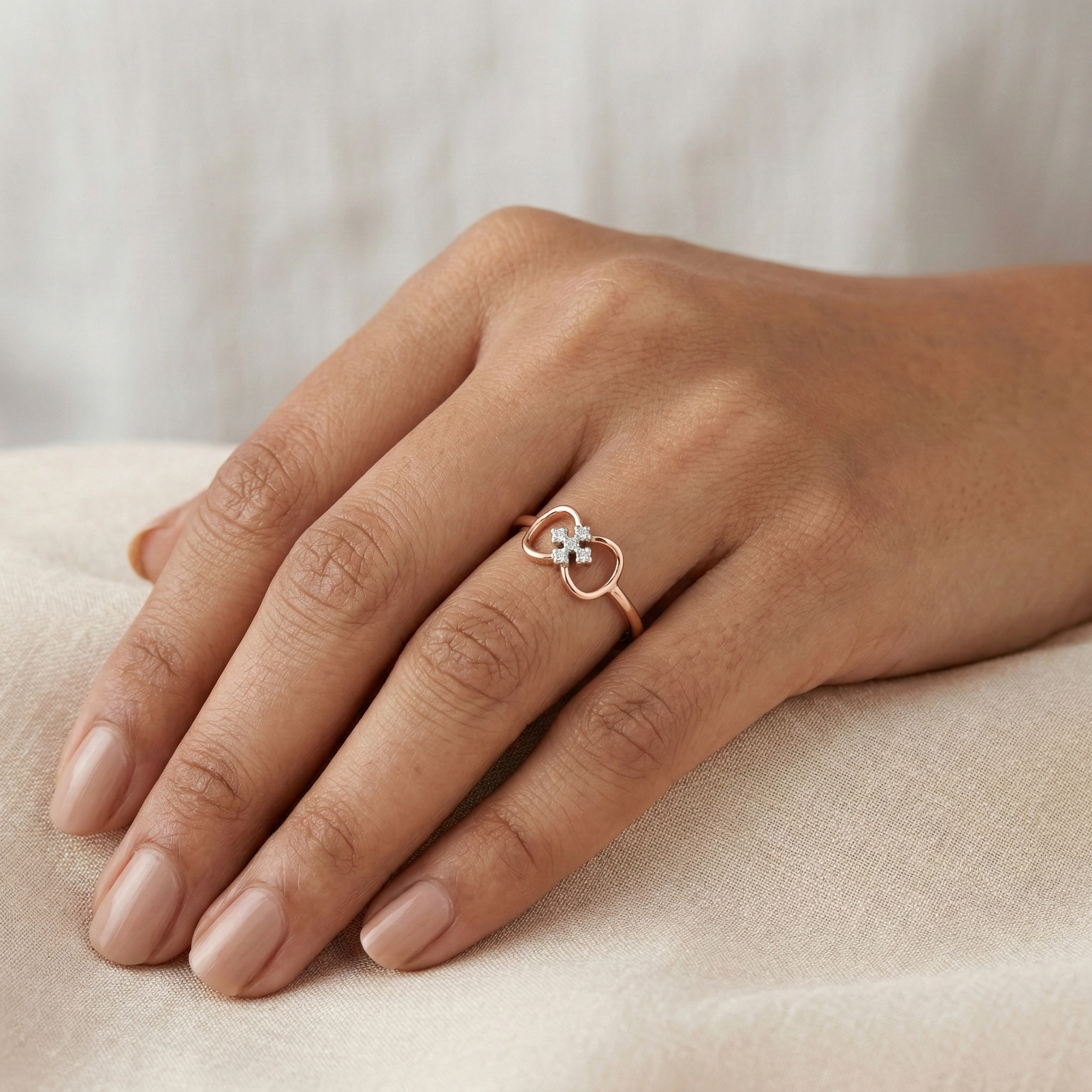 Rose Gold Diamond Ring thumbnail 2