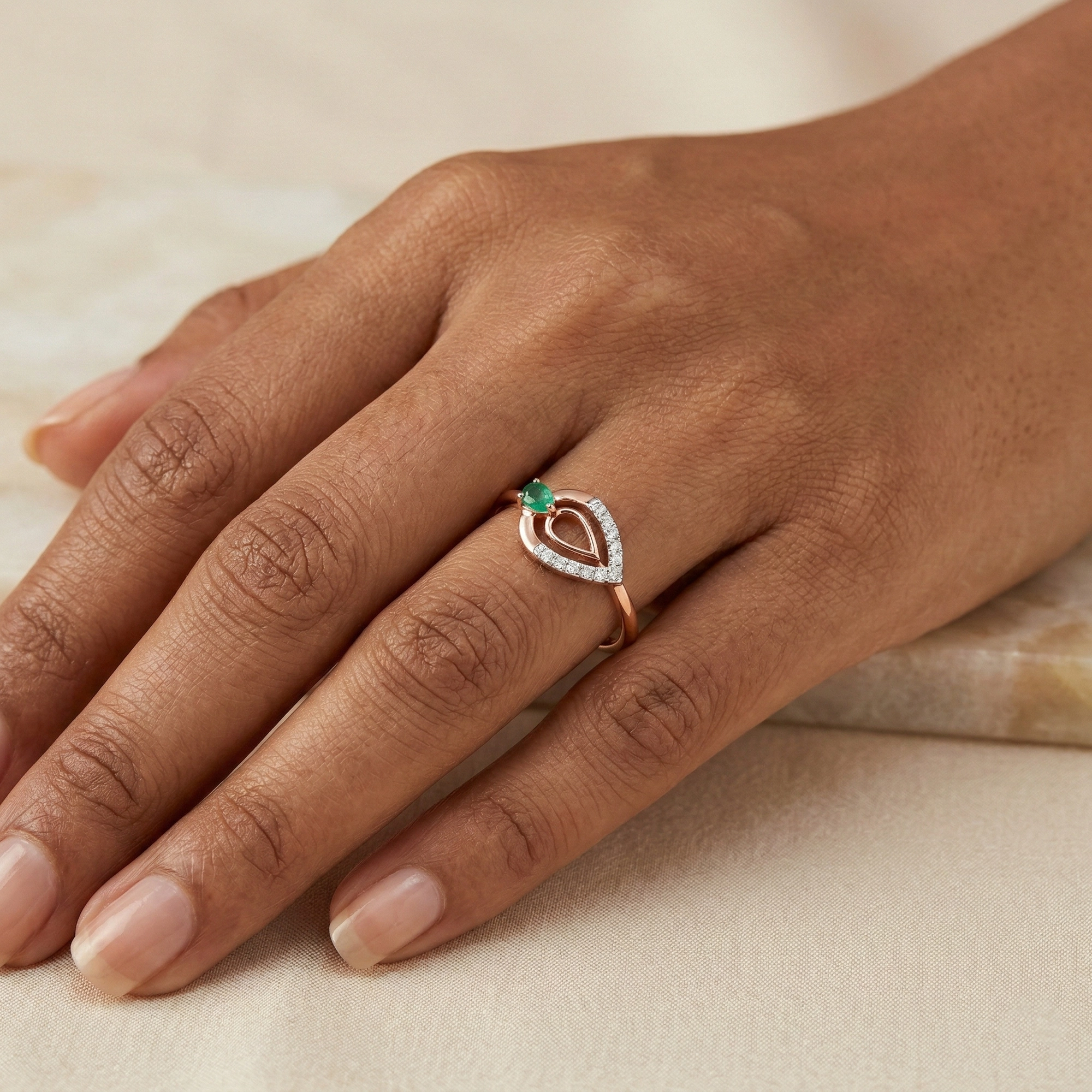 Rose Gold Diamond Ring