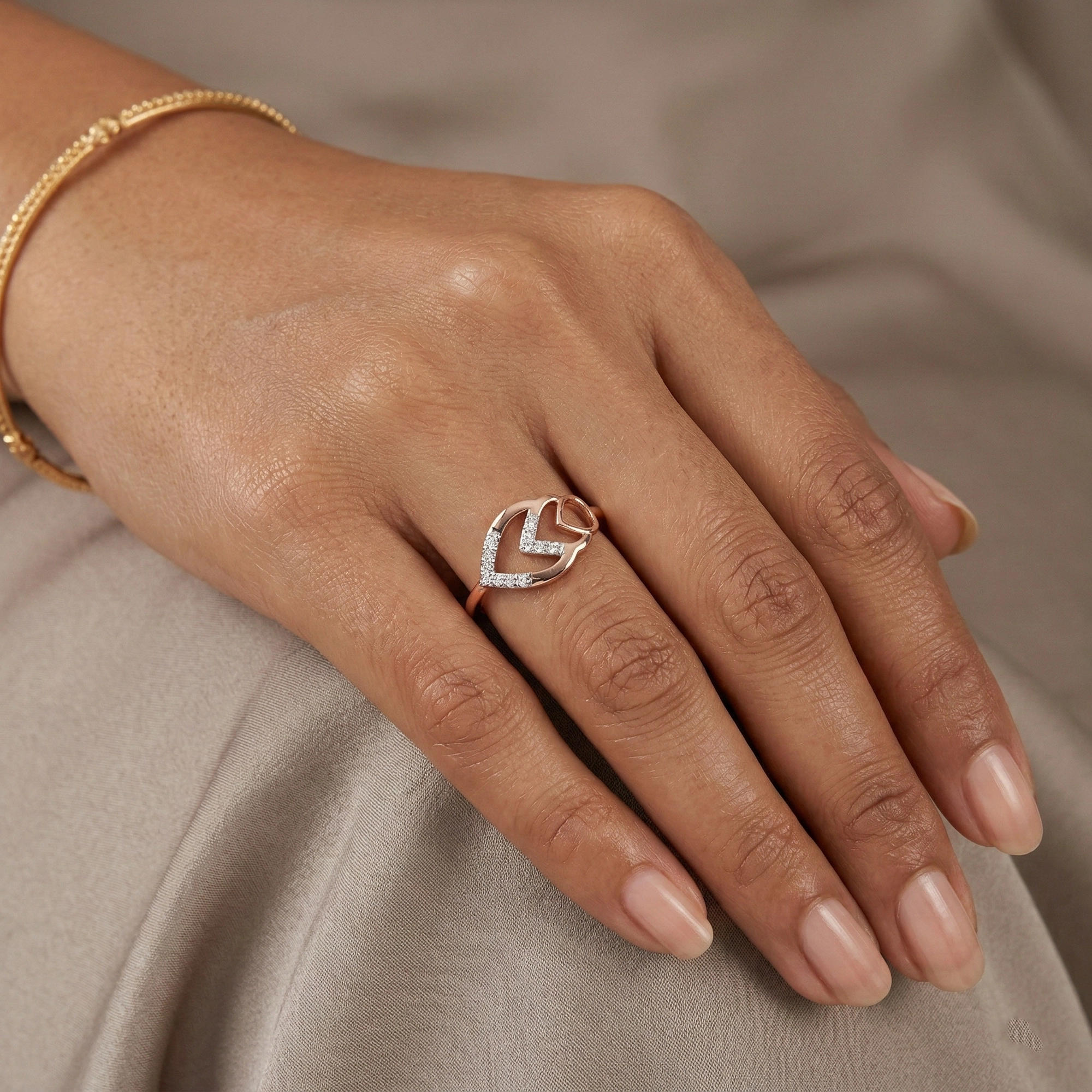Rose Gold Diamond Ring