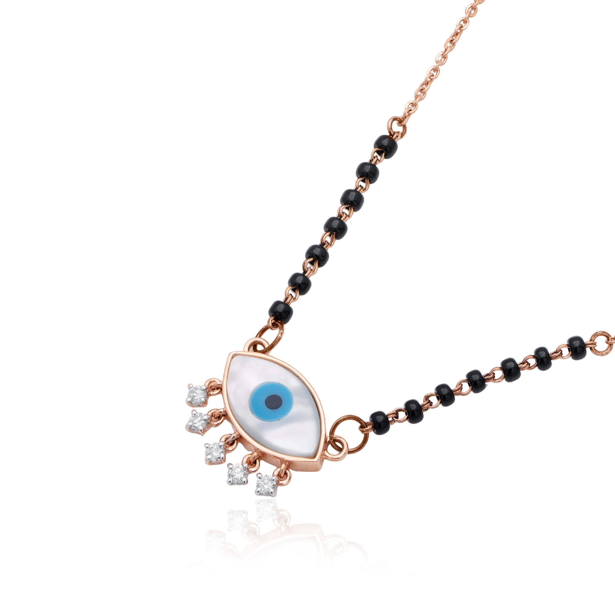 Rose Gold Diamond Necklace thumbnail 2