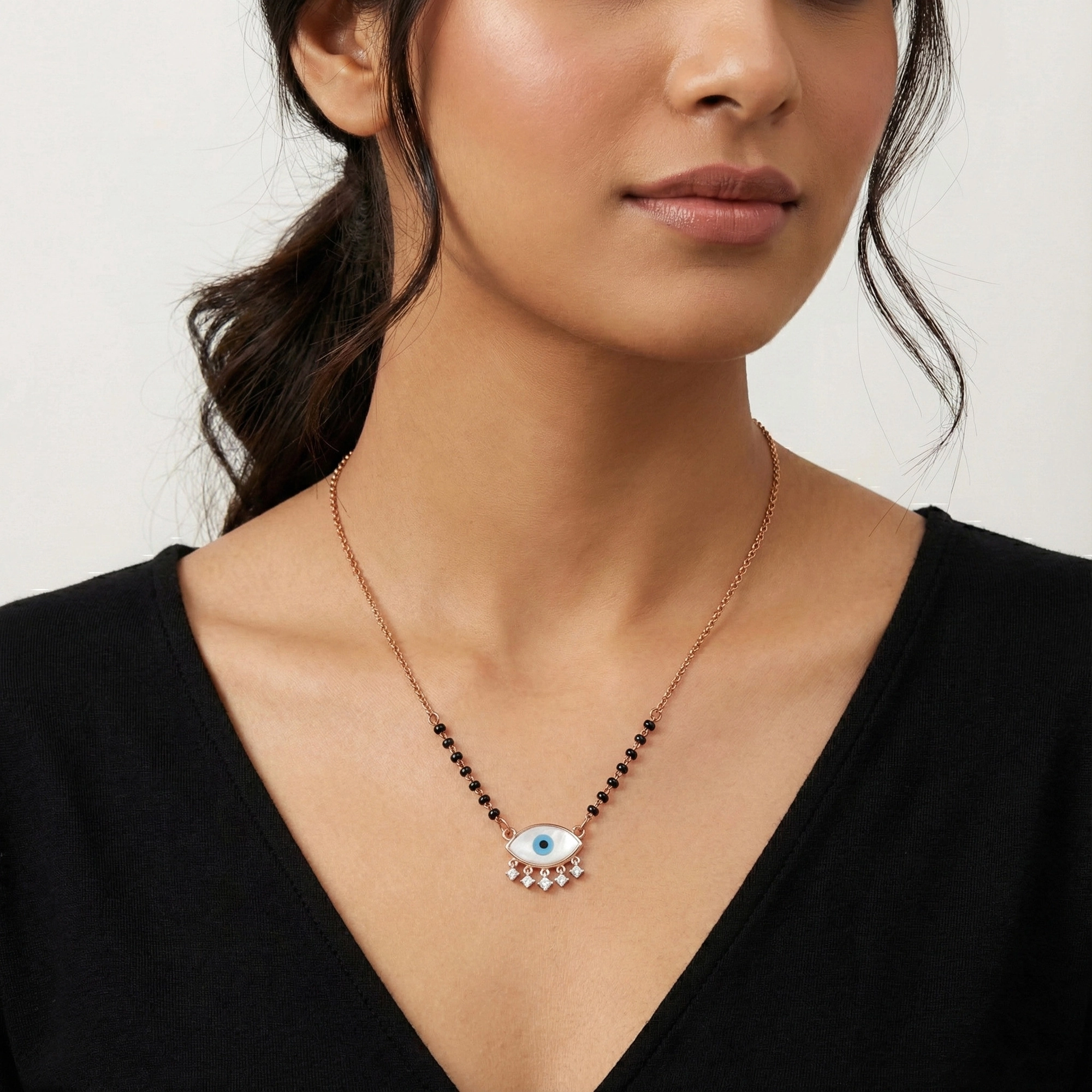 Rose Gold Diamond Necklace