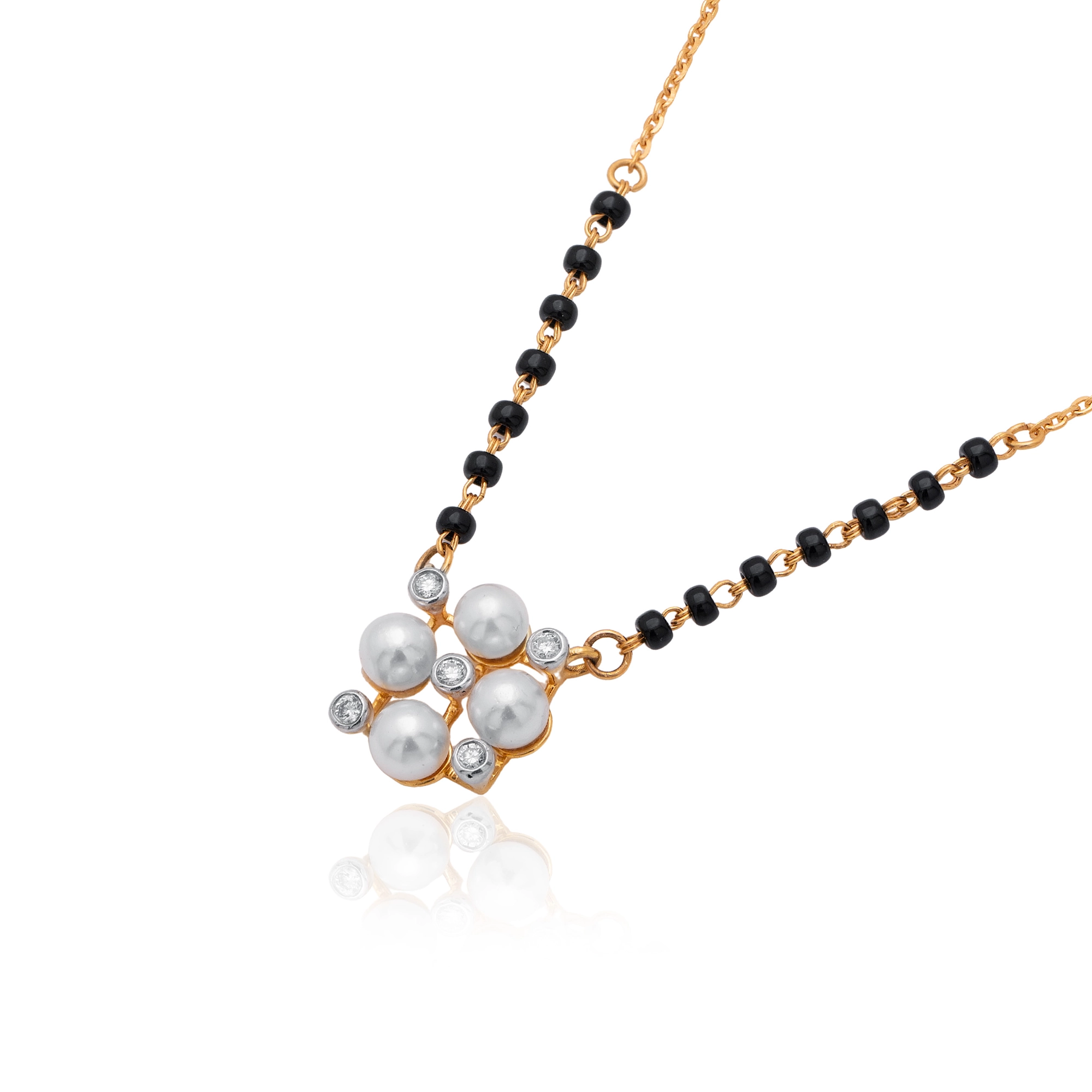 Yellow Gold Diamond Necklace thumbnail 2