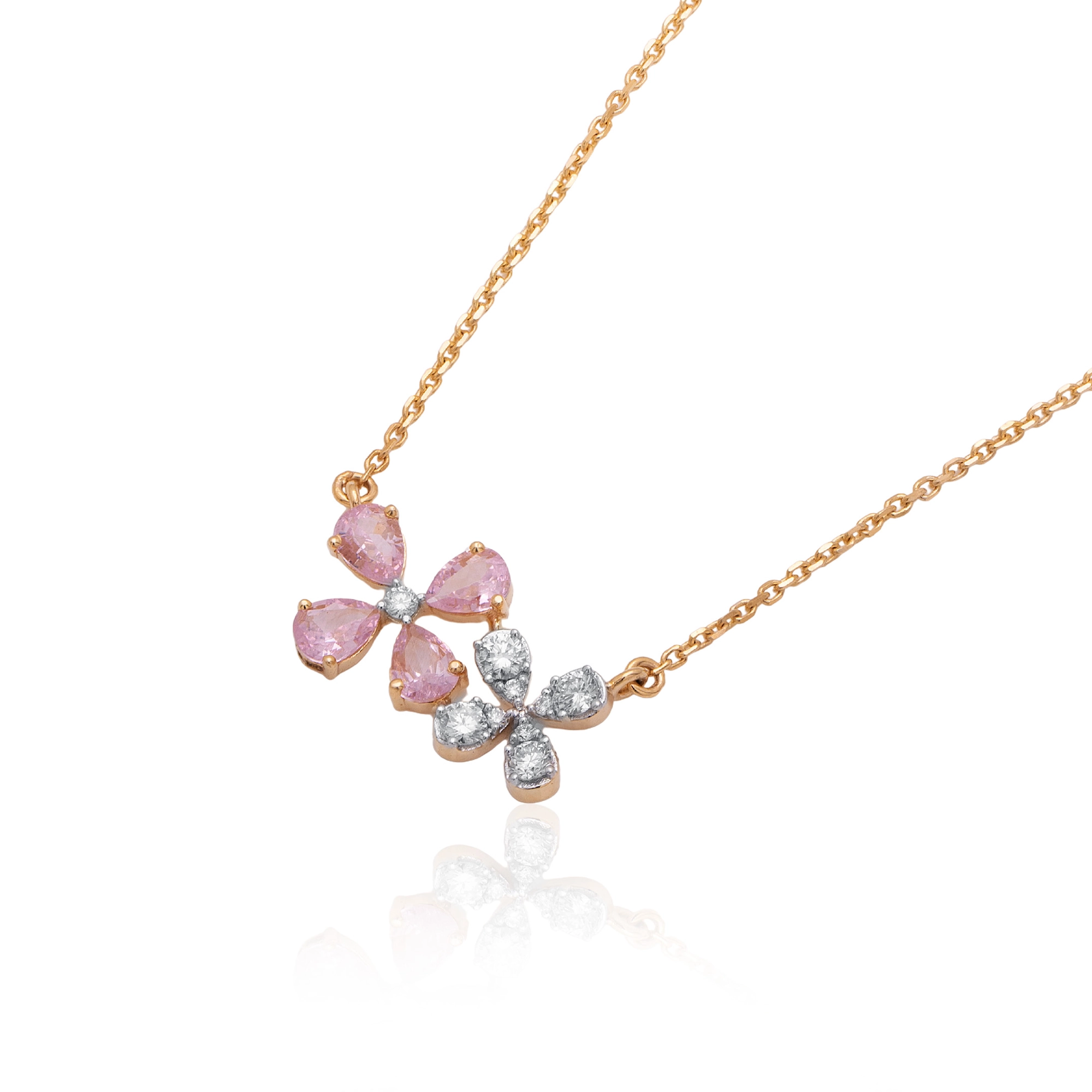 Yellow Gold Diamond Necklace