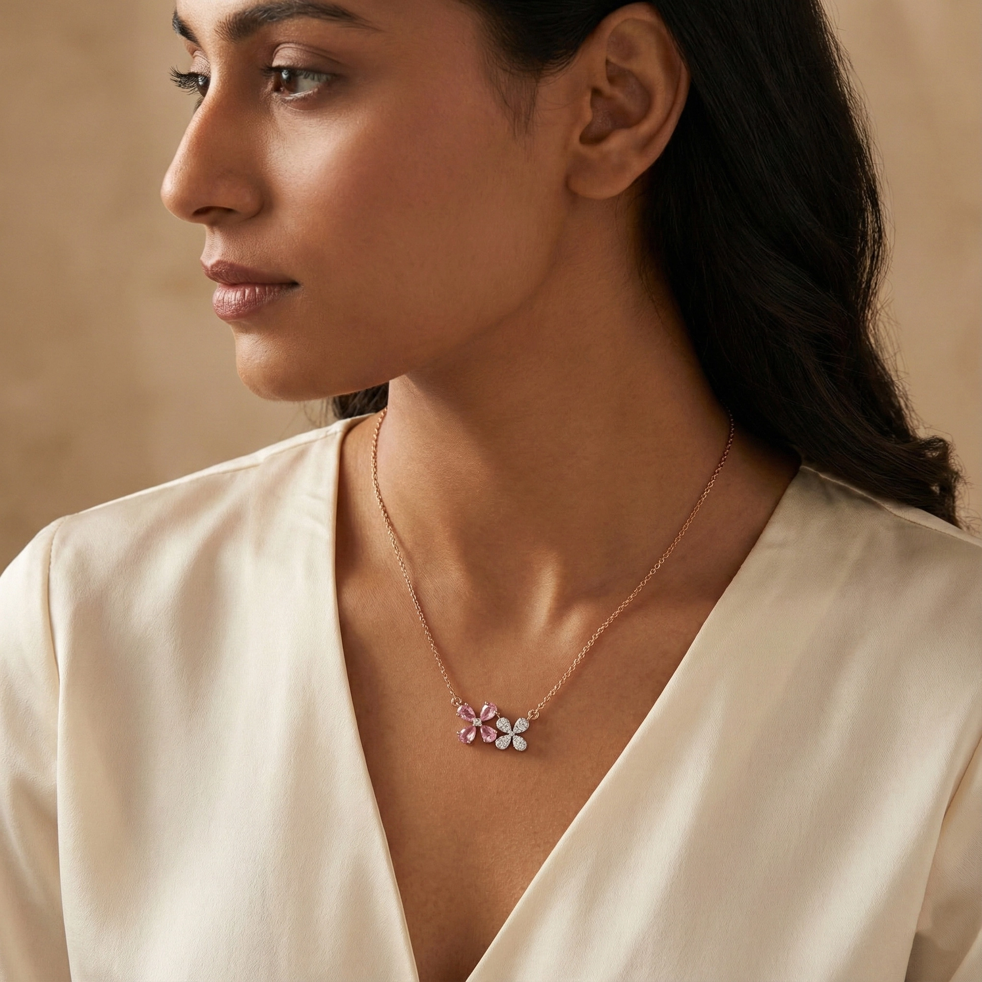 Yellow Gold Diamond Necklace