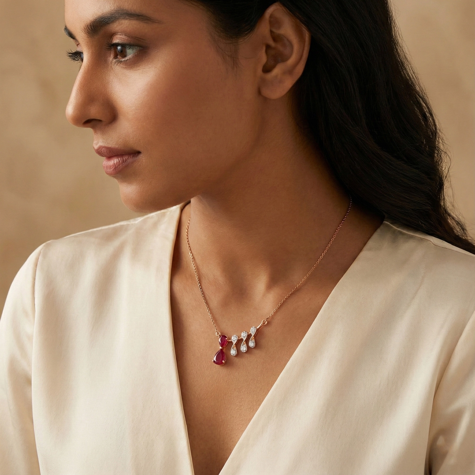 Yellow Gold Diamond Necklace