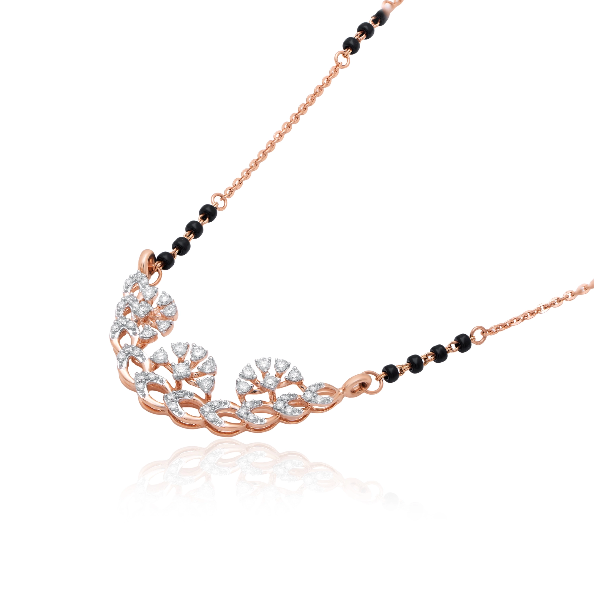 Rose Gold Diamond Mangalsutra