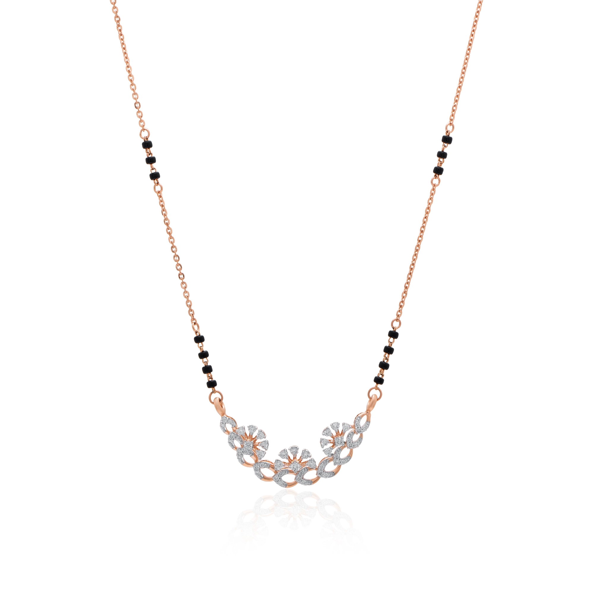 Rose Gold Diamond Mangalsutra thumbnail 3