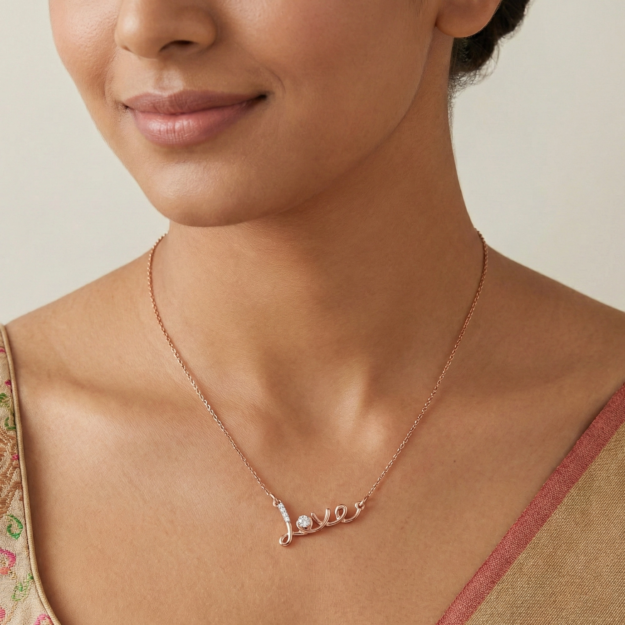 Rose Gold Diamond Mangalsutra thumbnail 2