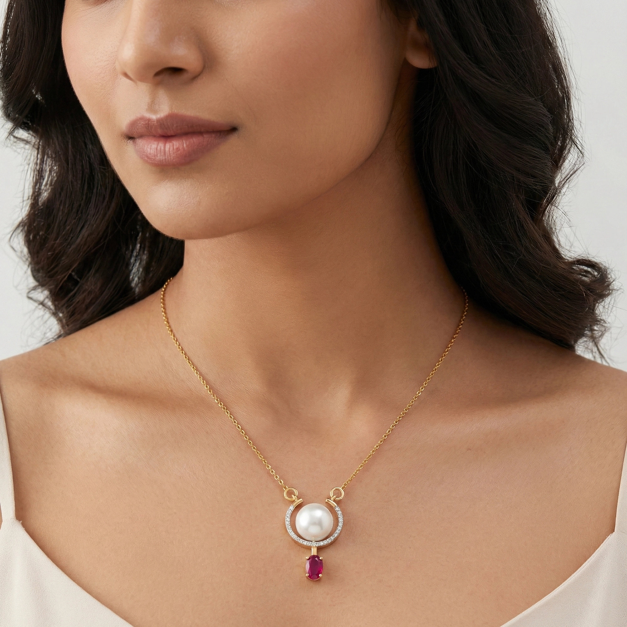 Yellow Gold Diamond Mangalsutra thumbnail 2