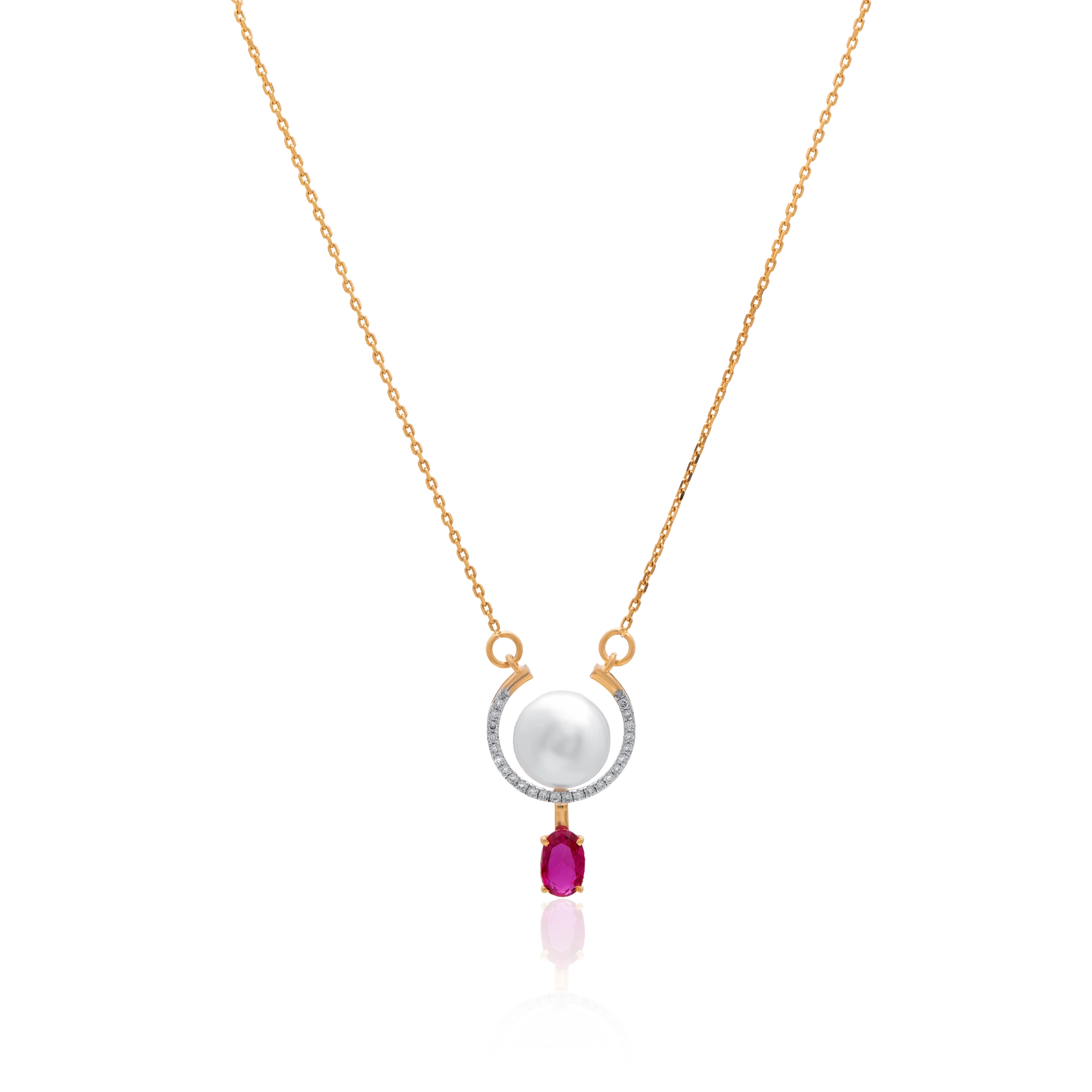 Yellow Gold Diamond Mangalsutra thumbnail 3