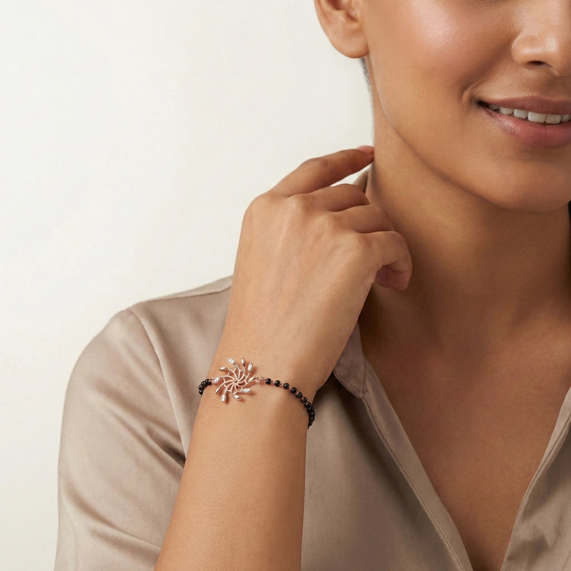 Rose Gold Diamond Mangalsutra