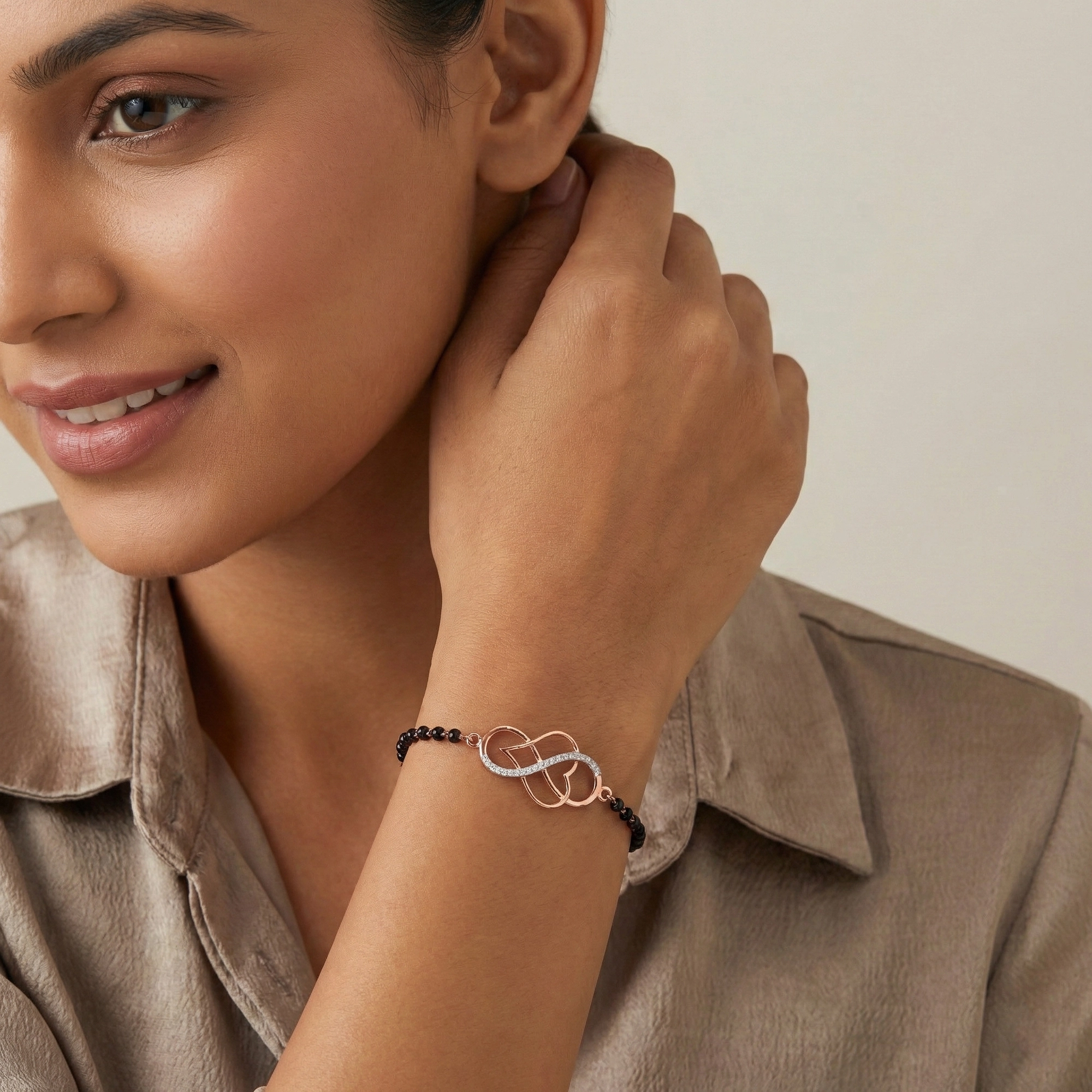 Rose Gold Diamond Mangalsutra