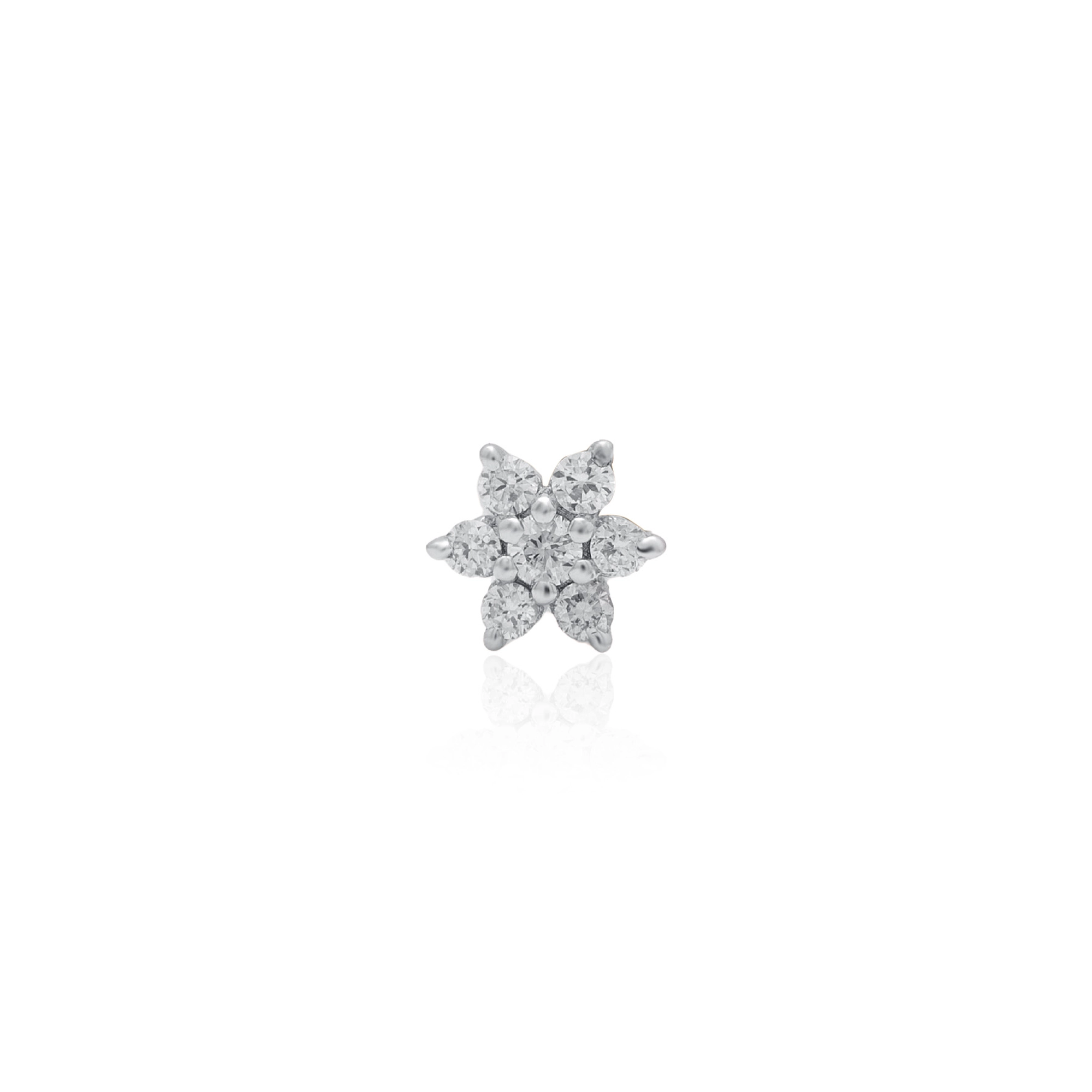 Yellow Gold Diamond Nose Pin