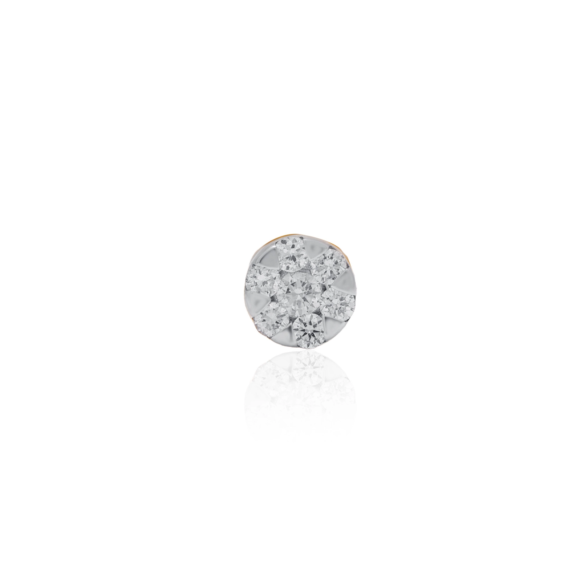 Yellow Gold Diamond Nose Pin
