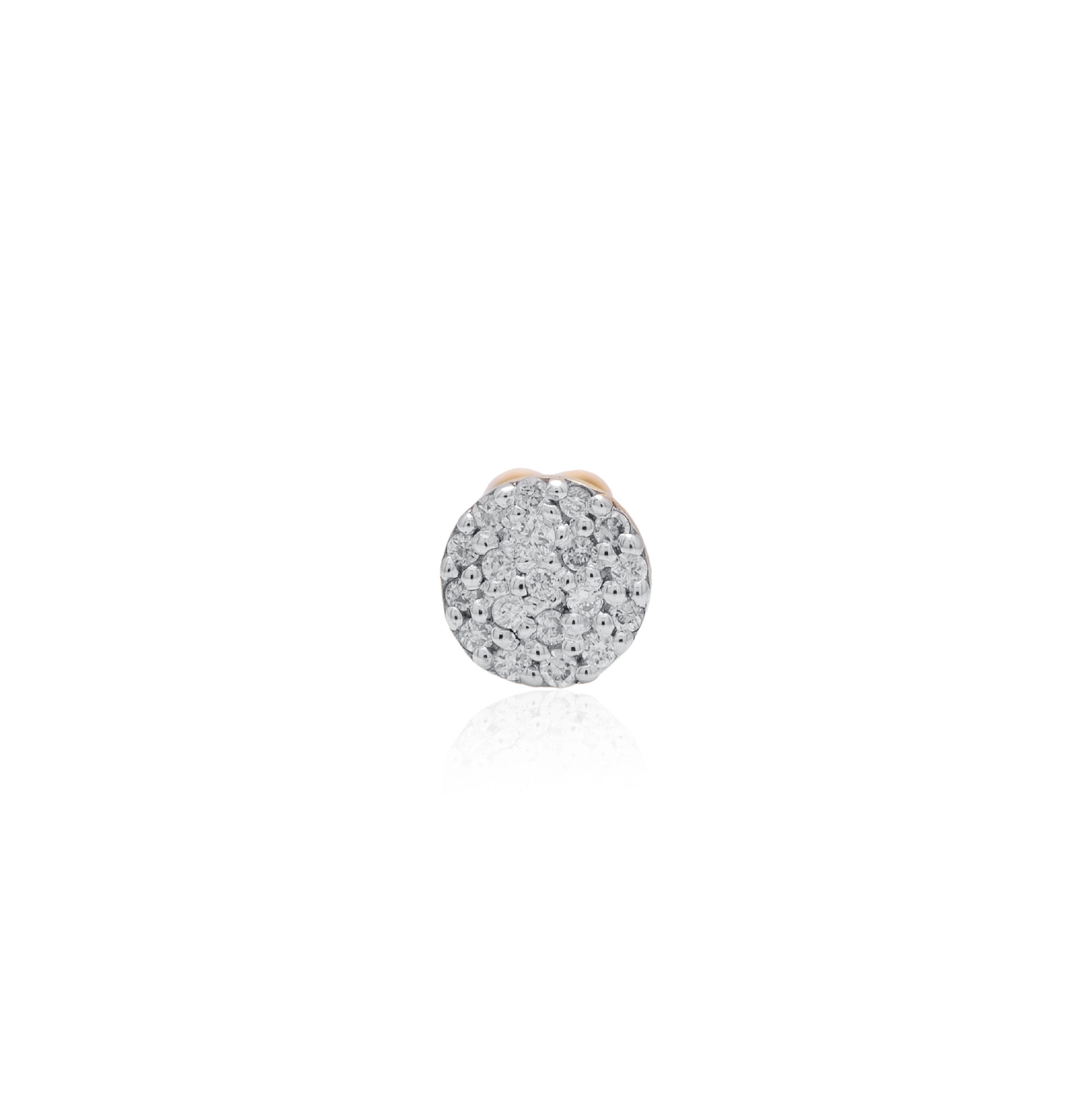 Yellow Gold Diamond Nose Pin