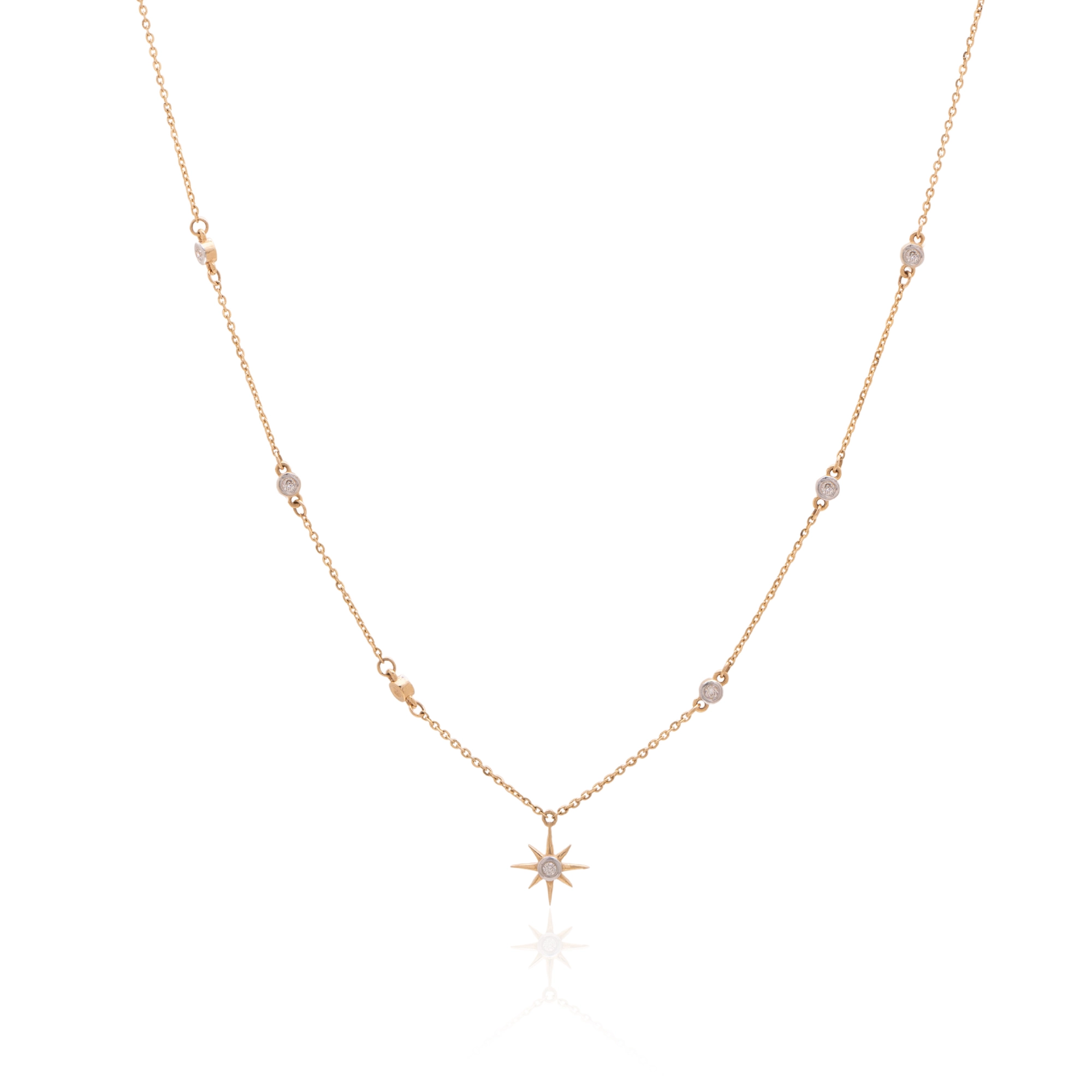 Yellow Gold Diamond Necklace