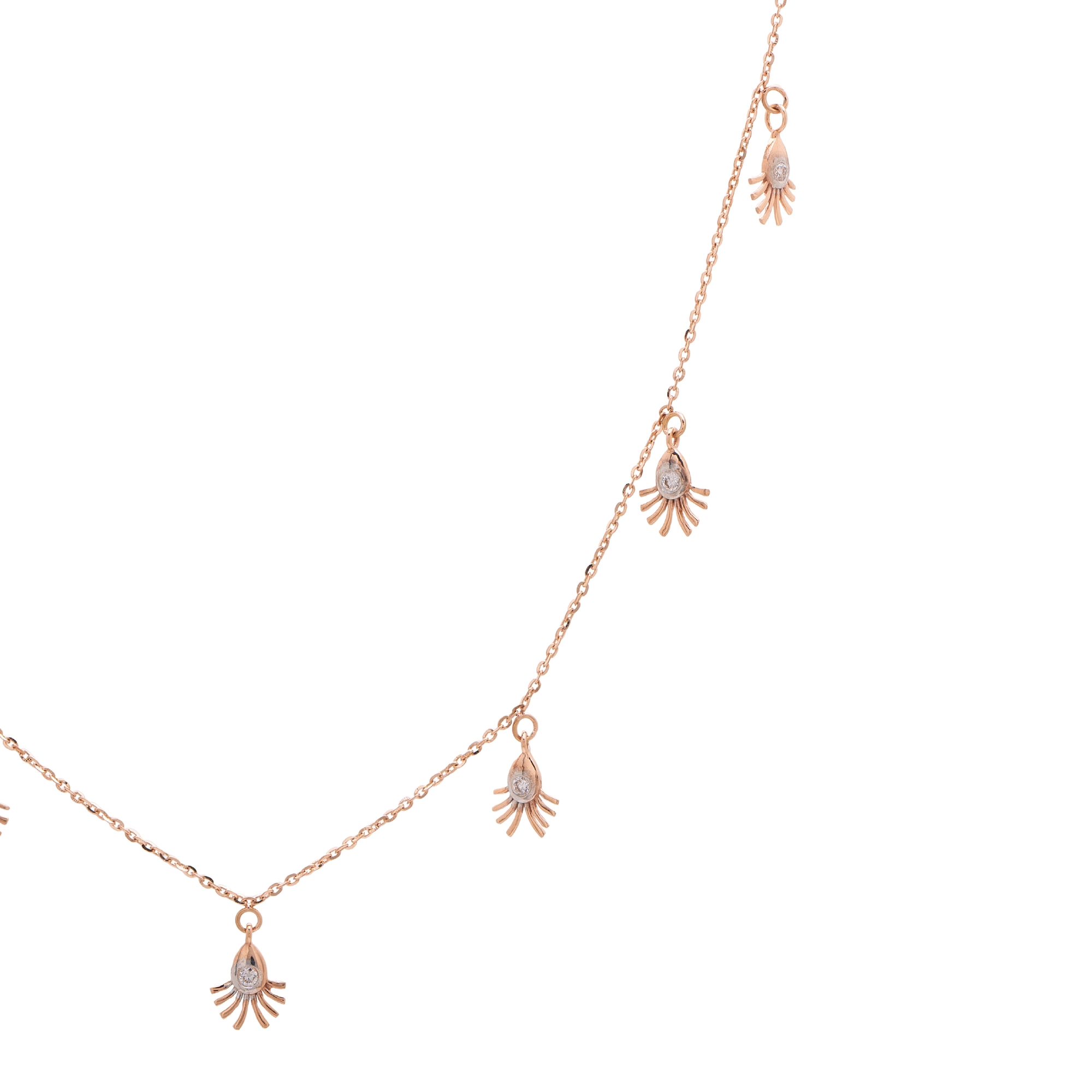 Rose Gold Diamond Necklace thumbnail 2