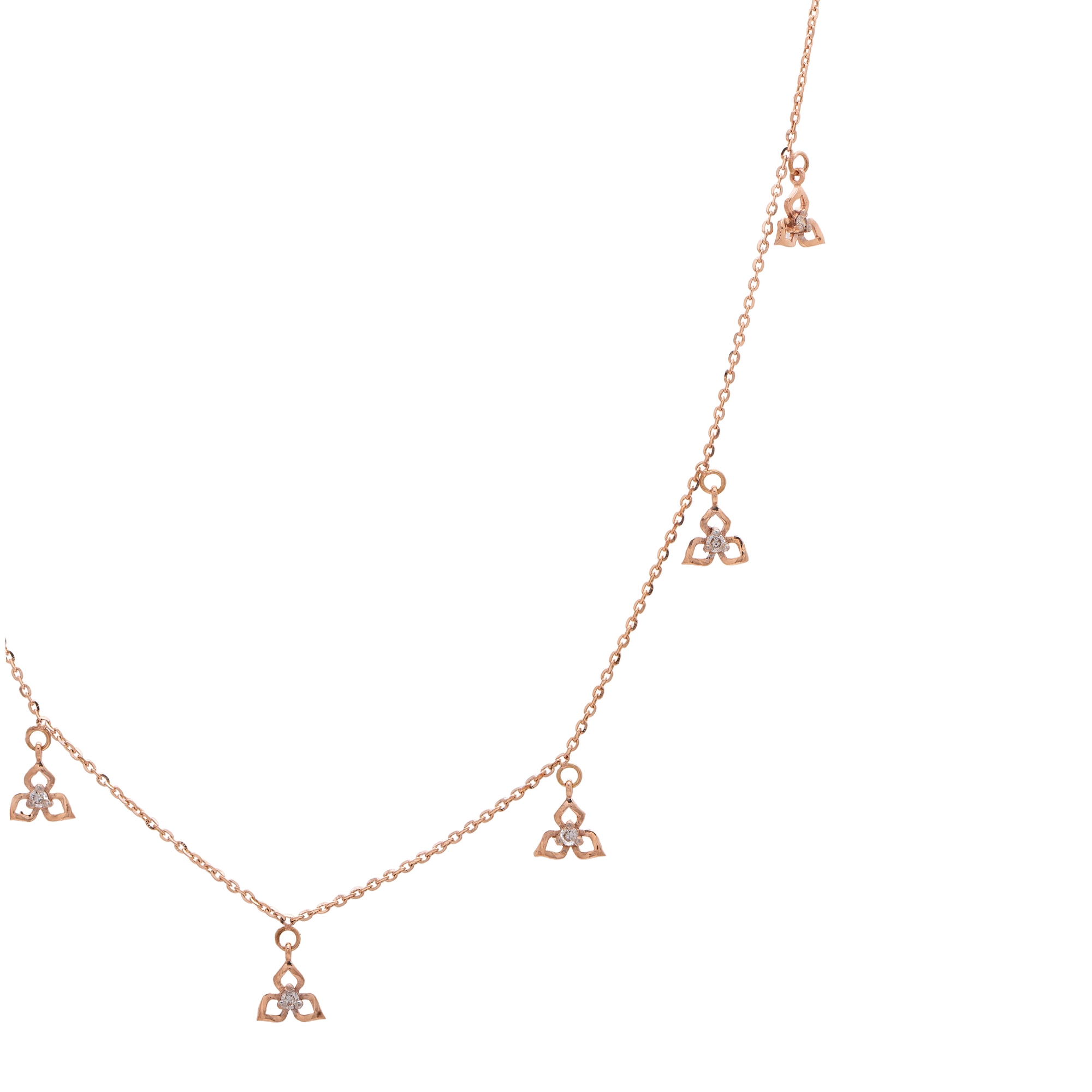 Rose Gold Diamond Necklace thumbnail 2